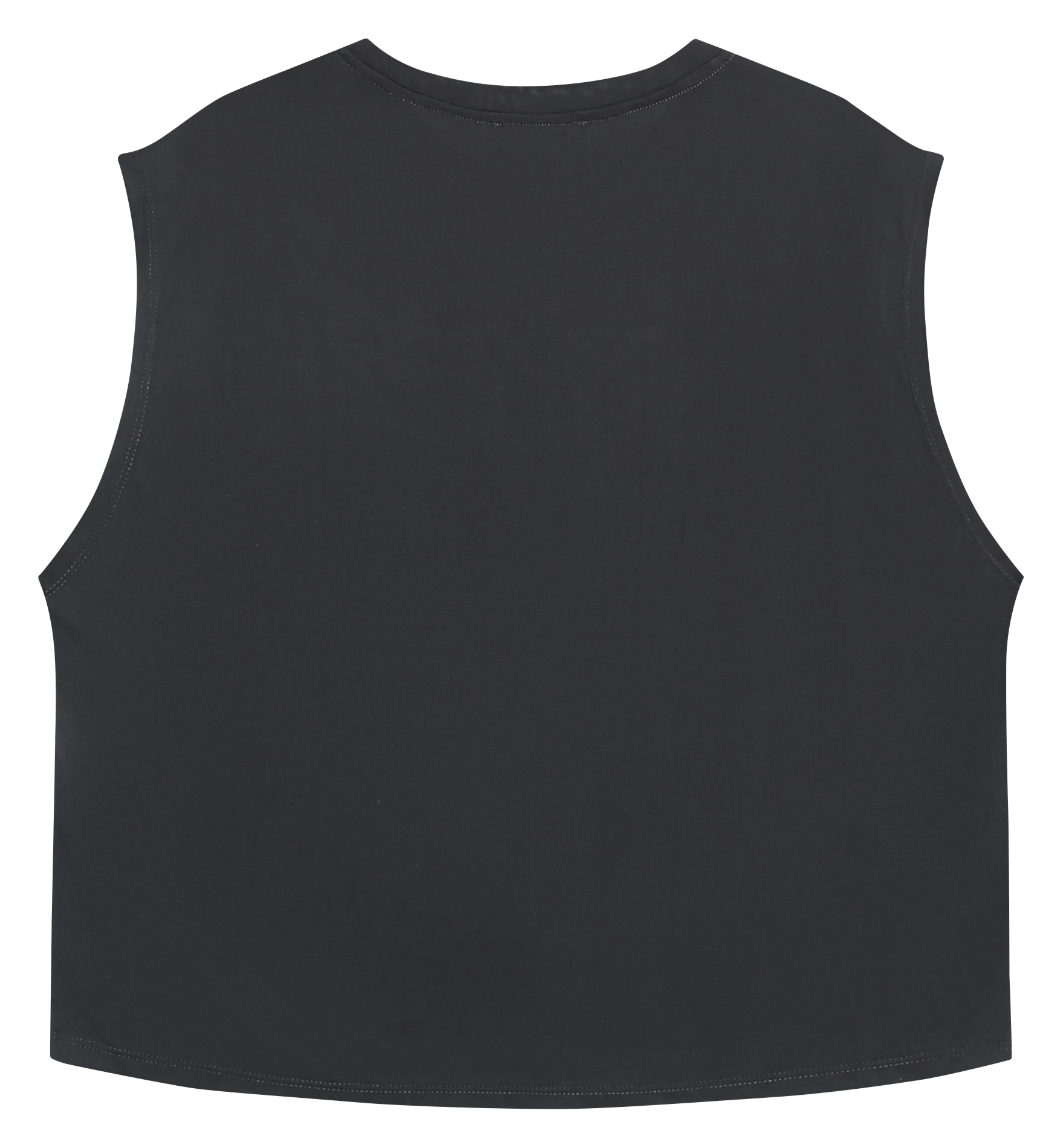 Top sans manches large uni GRACE ET MILA Noir