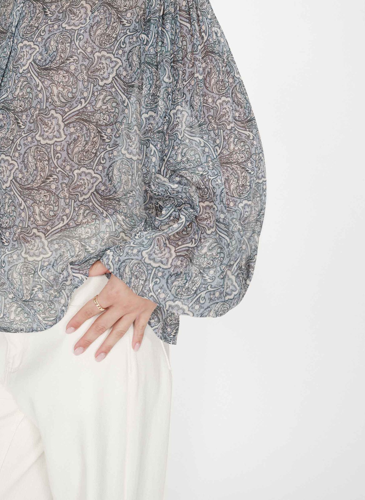 Top met ronde hals en print GRACE ET MILA Blauw