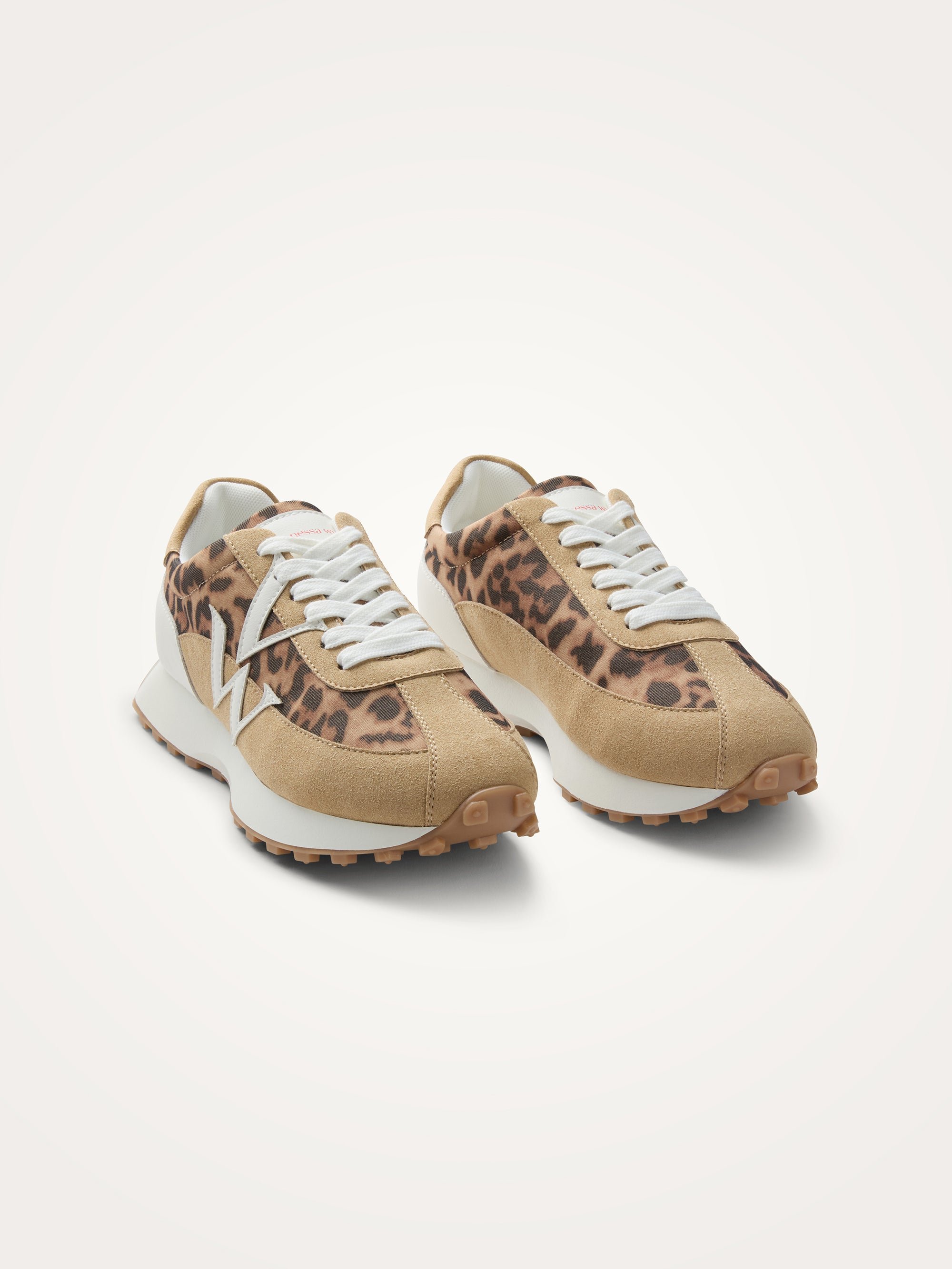 Sneakers with monogram on running sole VANESSA WU Beige
