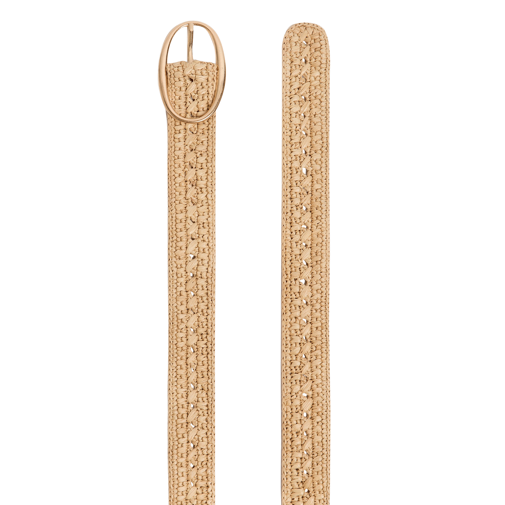 Ceintuur van raffia VANESSA BRUNO Beige