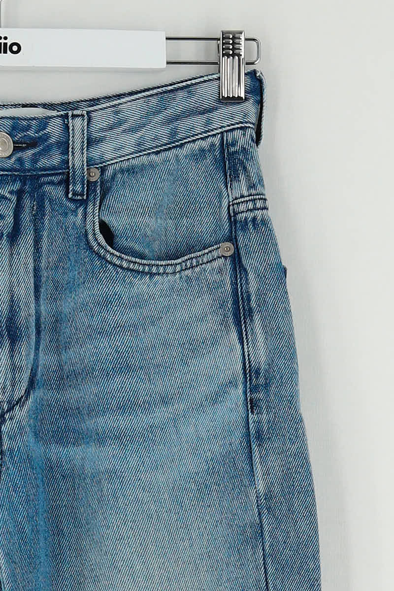 Straight cotton-blend pants ISABEL MARANT - Seconde Main Blue