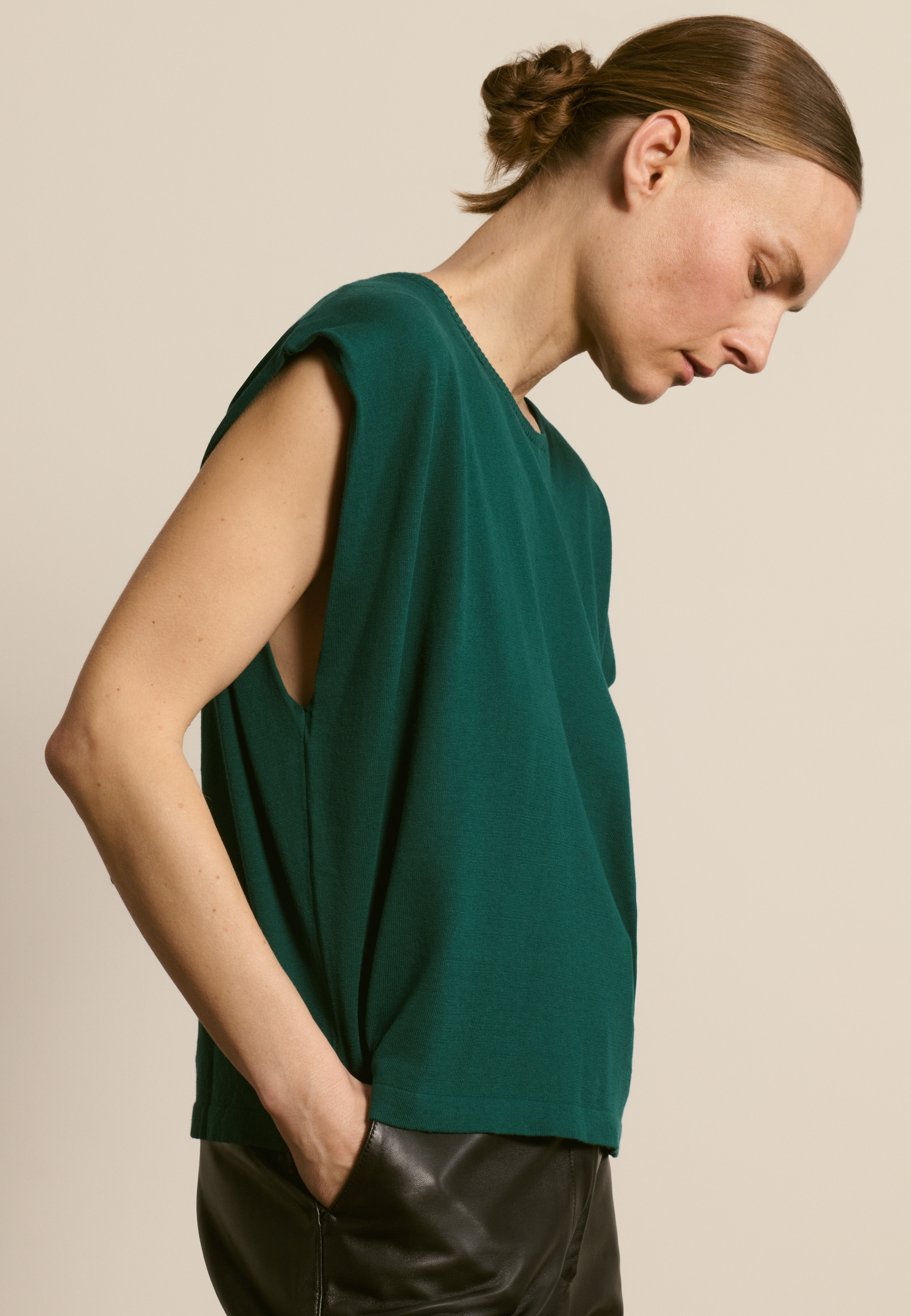 T-shirt en coton biologique MAISON MONTAGUT Vert