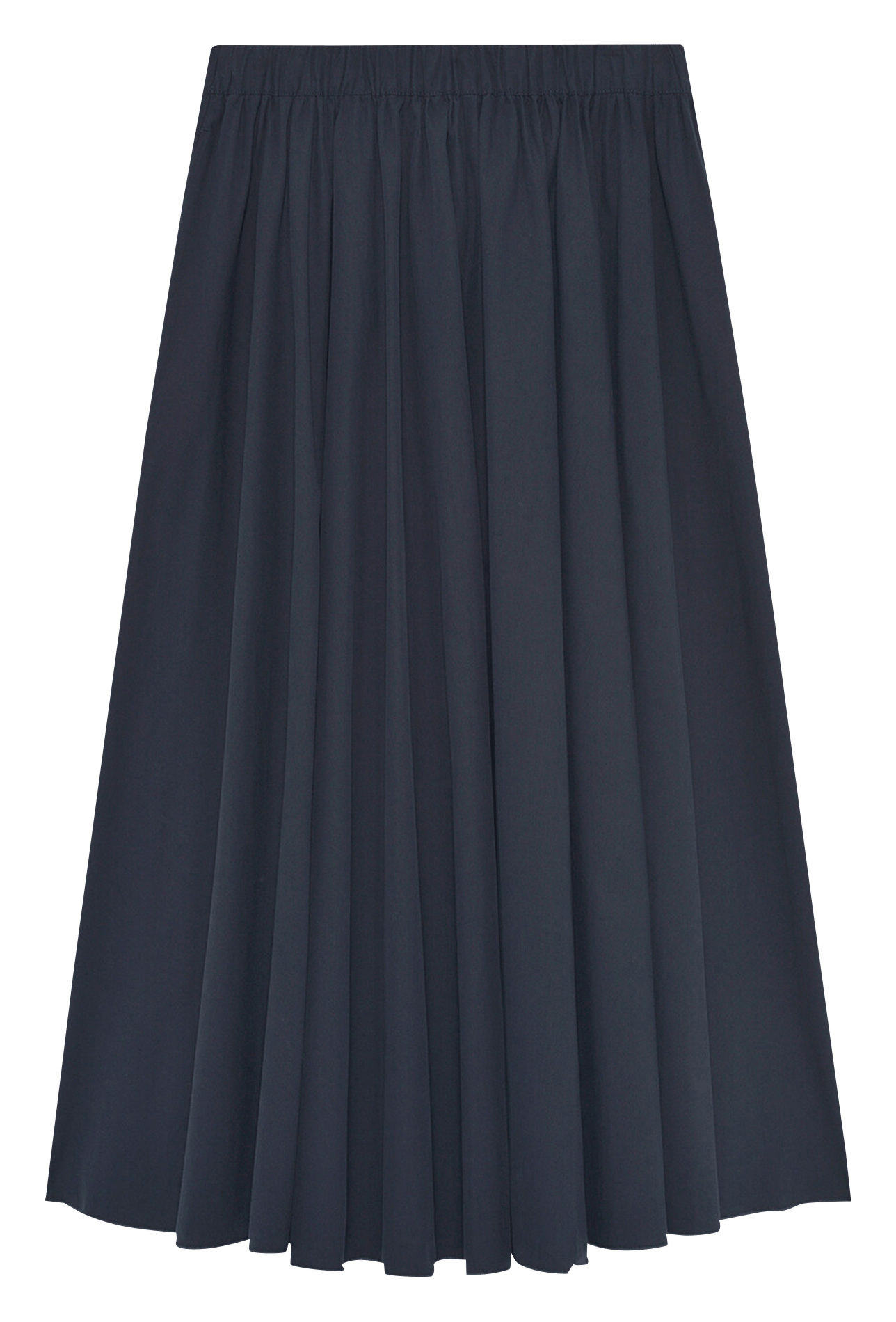 Jupe longue évasée en coton CAROLL Bleu