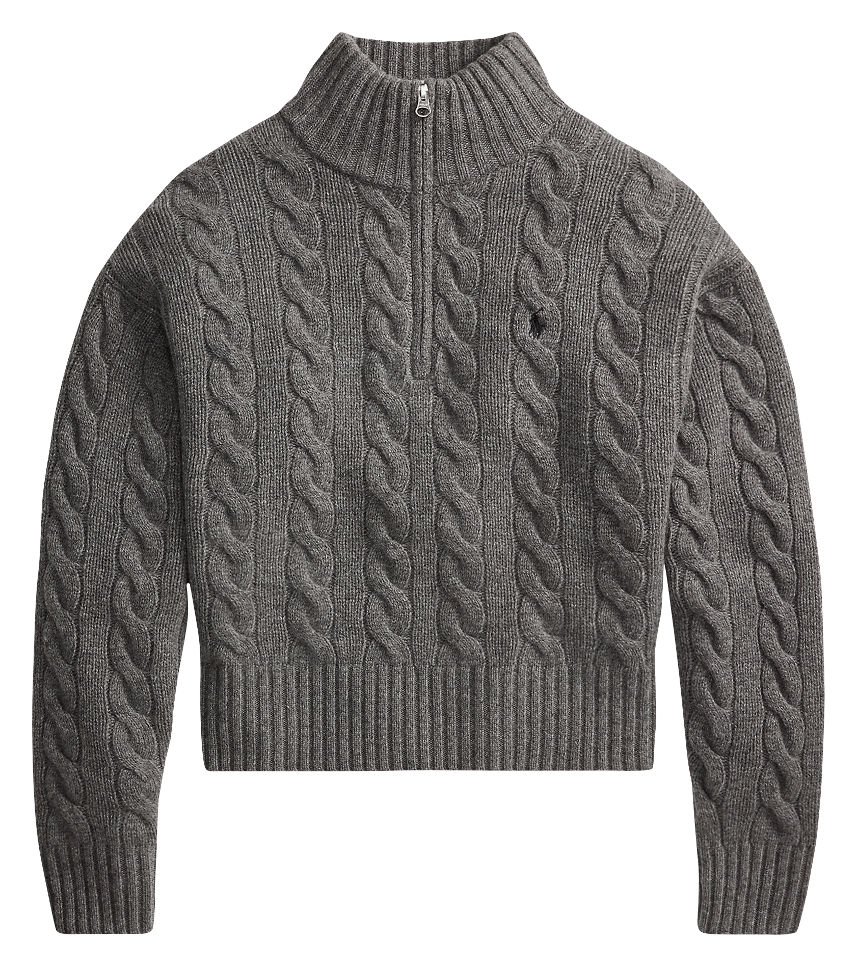 Wool and cashmere high-neck sweater | Grey POLO RALPH LAUREN Women