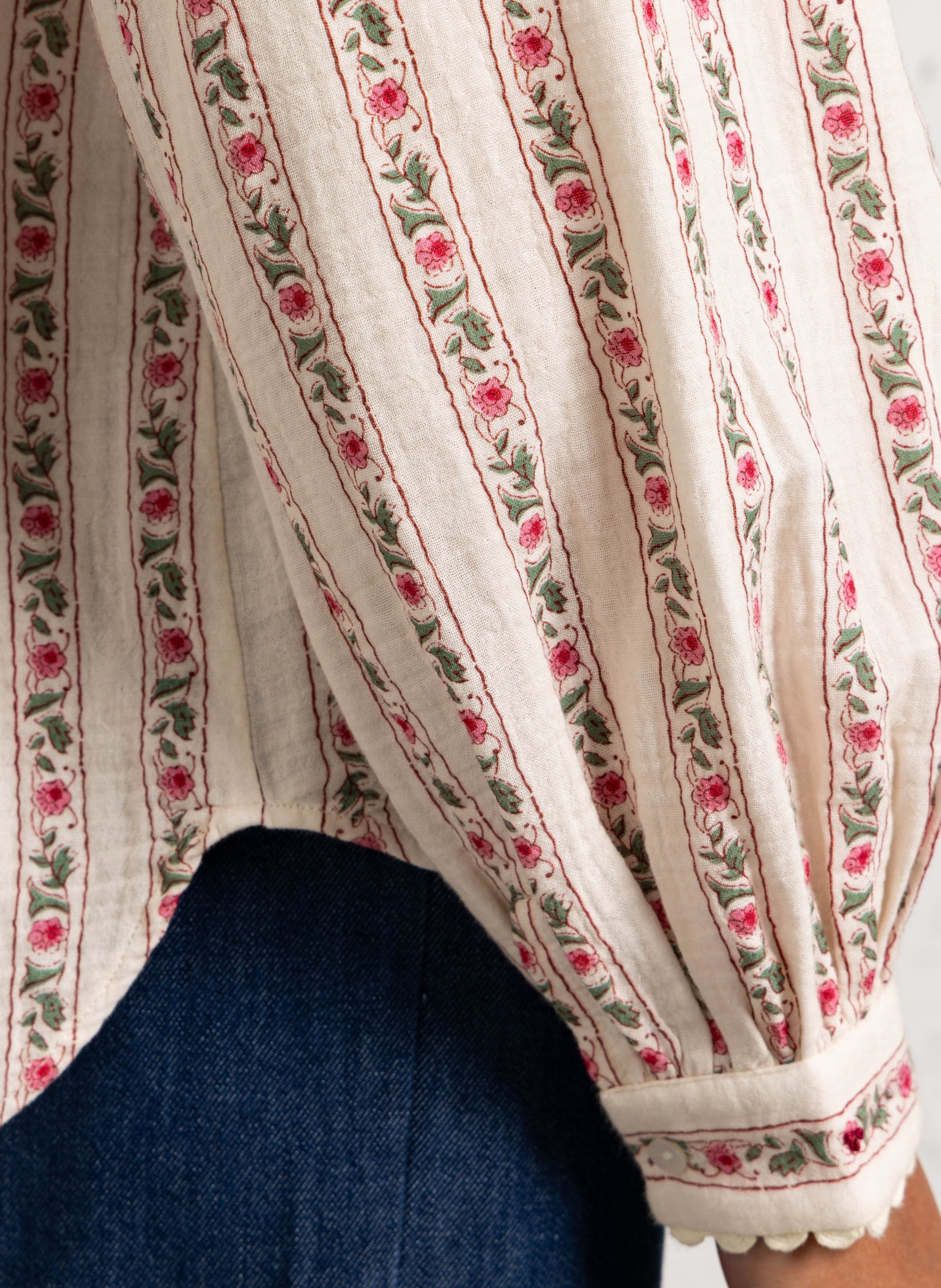 Bluse mit Blumenmuster LOUISE MISHA Beige