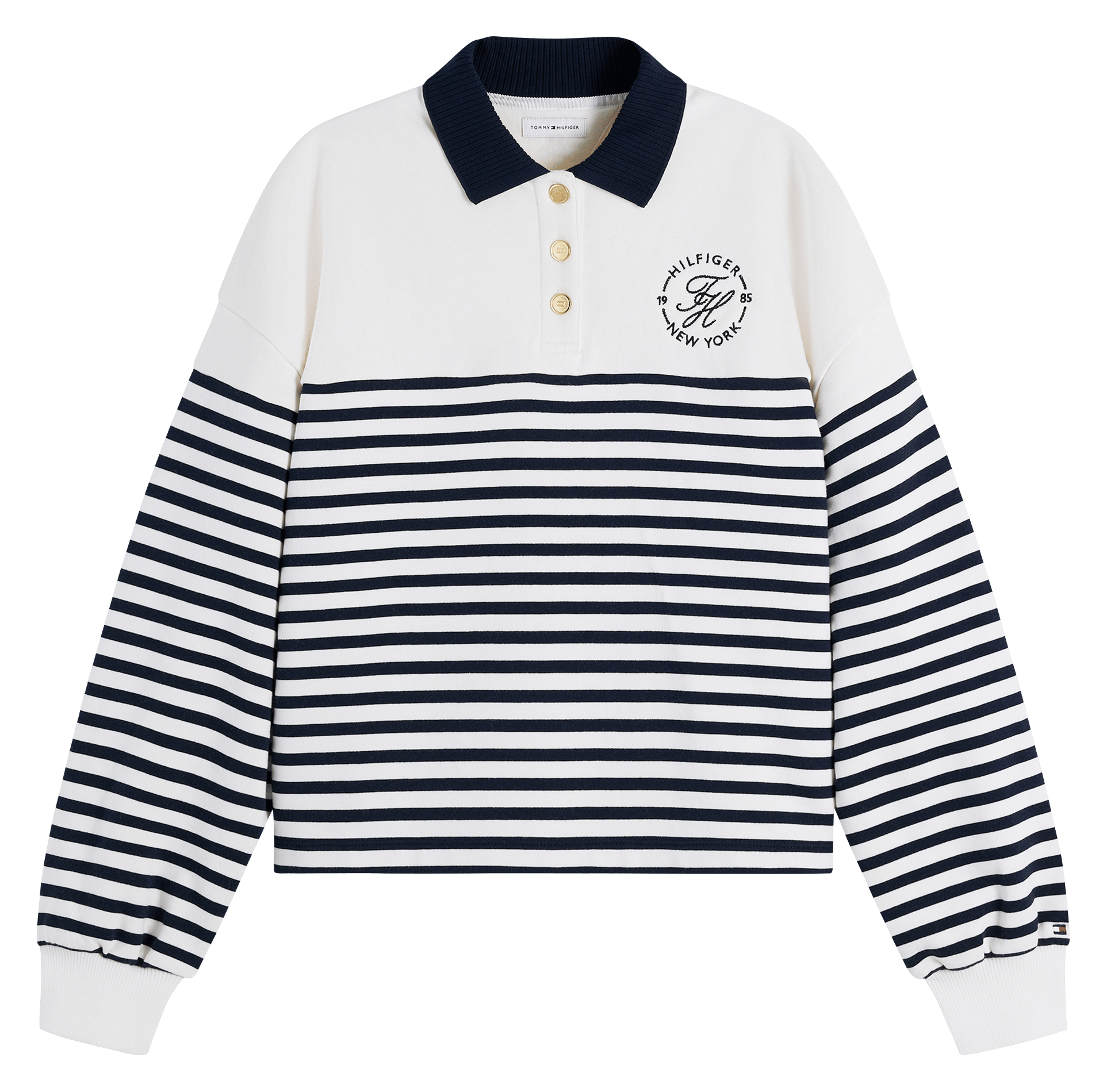 Polo-Shirt mit Streifenmuster TOMMY HILFIGER Weiss