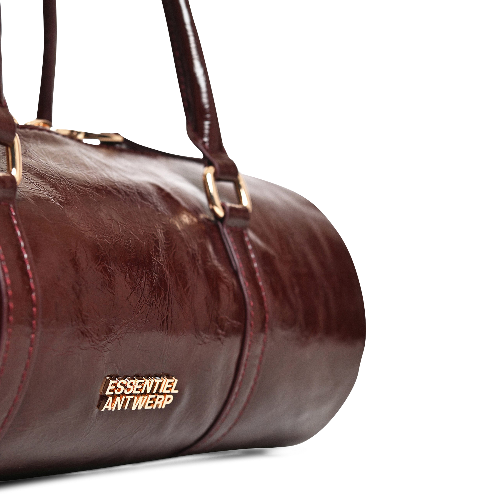 Sac porté épaule vernis ESSENTIEL ANTWERP Brown