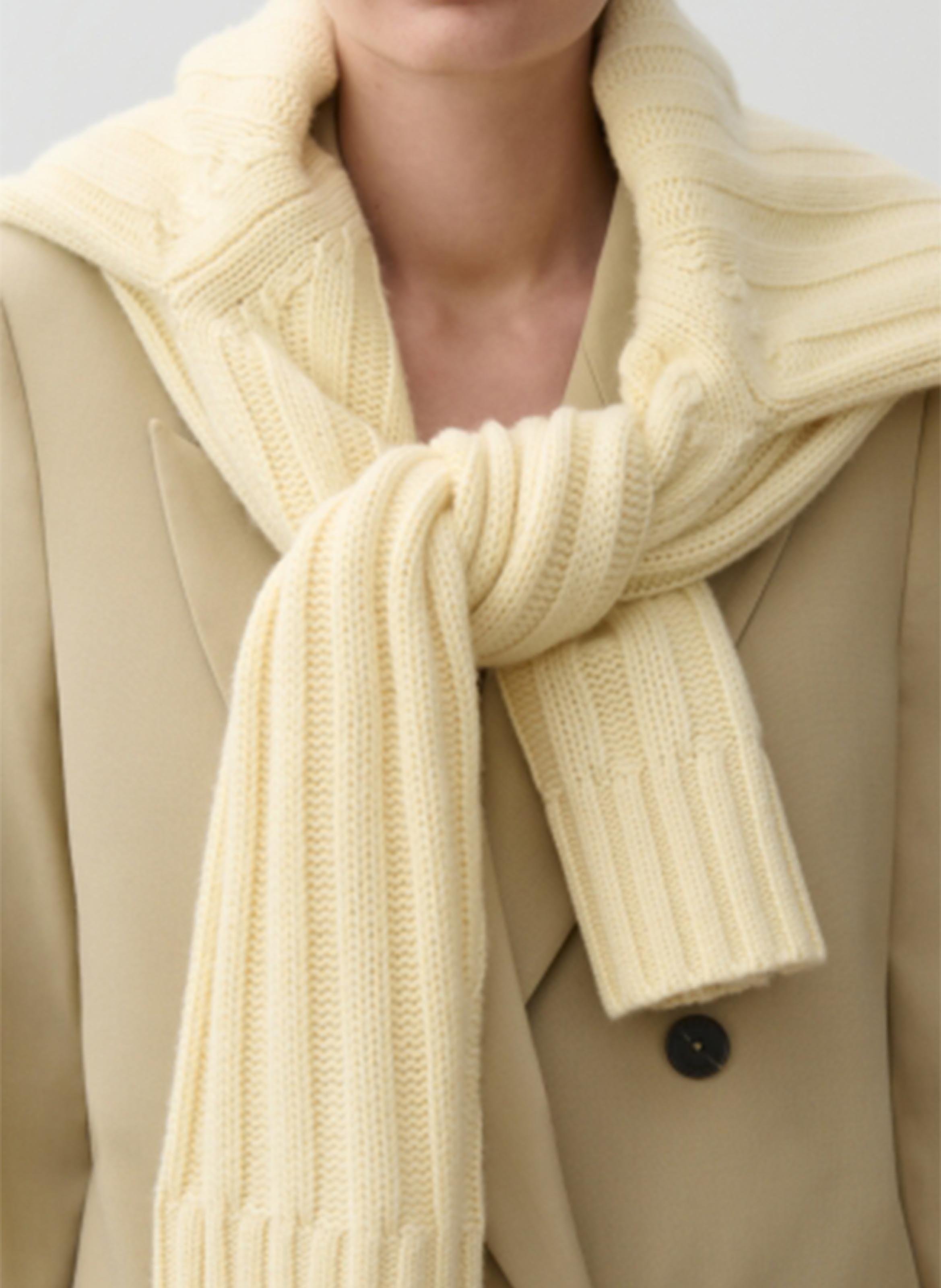 Straight tailored jacket in mixed recycled wool CLOSED Beige