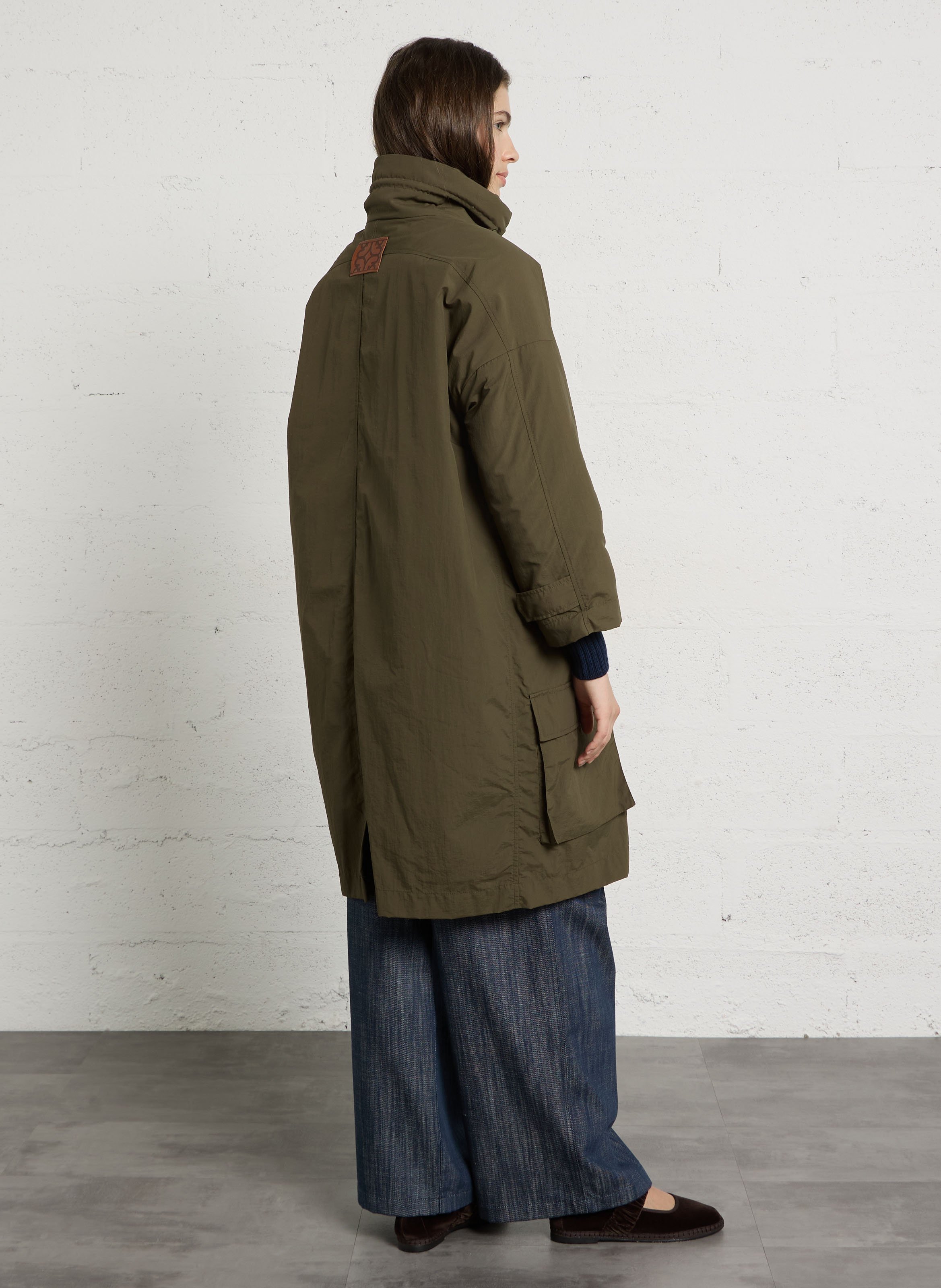 Doudoune oversize col montant MOMONI Vert