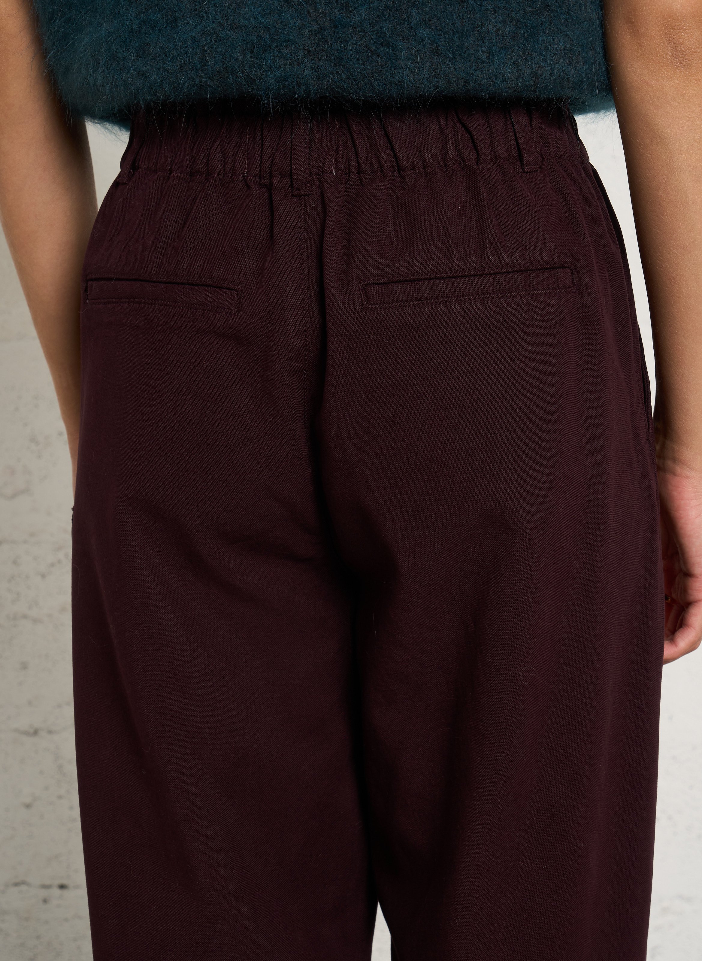 High-waisted carrot pants DES PETITS HAUTS Purple
