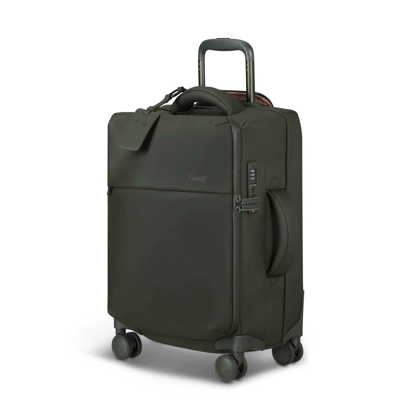 Lost in Berlin 4-wheel carry-on suitcase size S LIPAULT Khaki