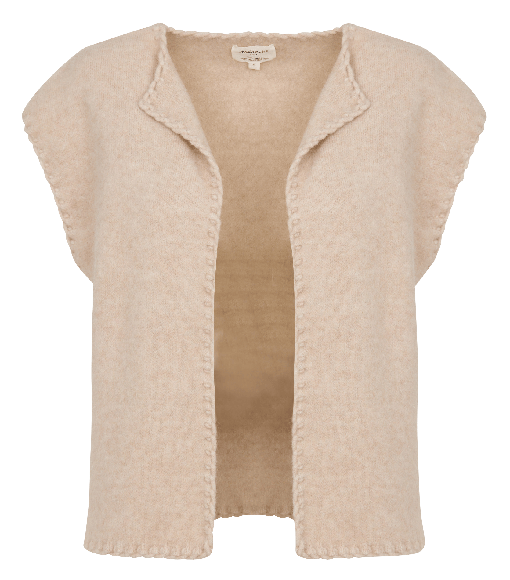 Strickweste aus Wollmix MAISON 123