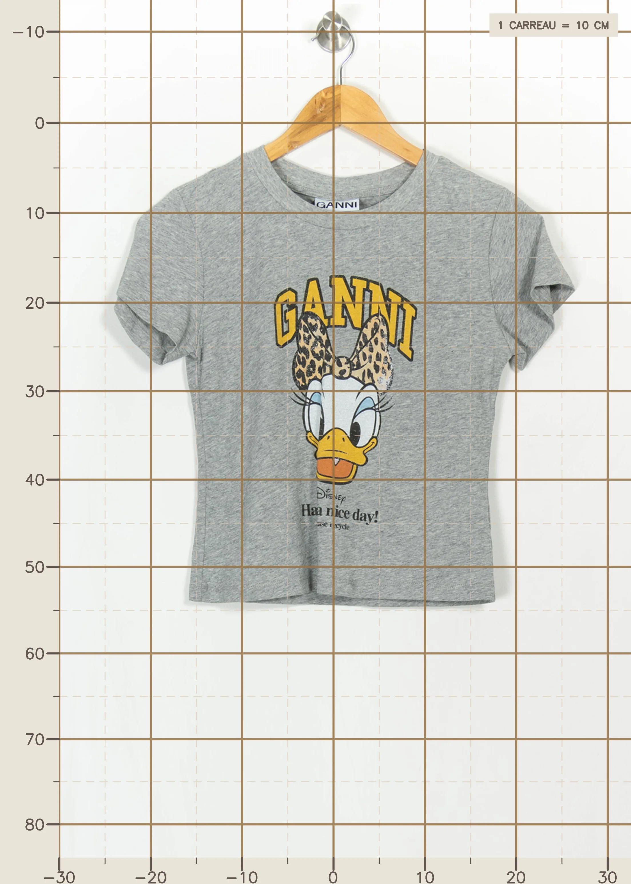 T-shirt GANNI - Seconde Main Grey