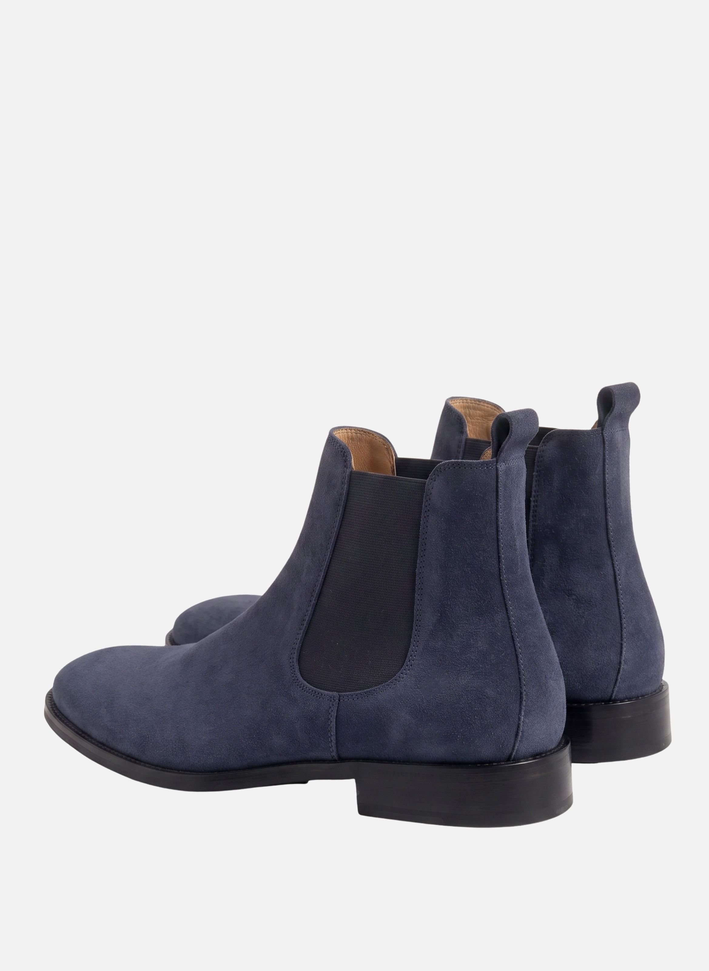 Chelsea boots martin cuir daim JULES & JENN Bleu