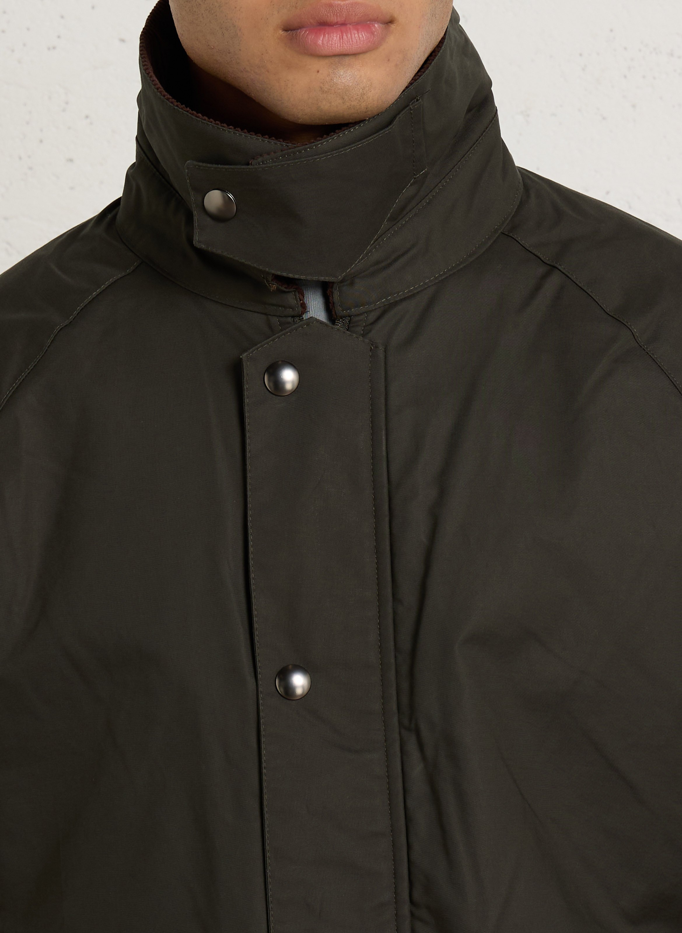 Gerader Blouson mit klassischem Kragen aus Baumwolle IMPERIAL Grun