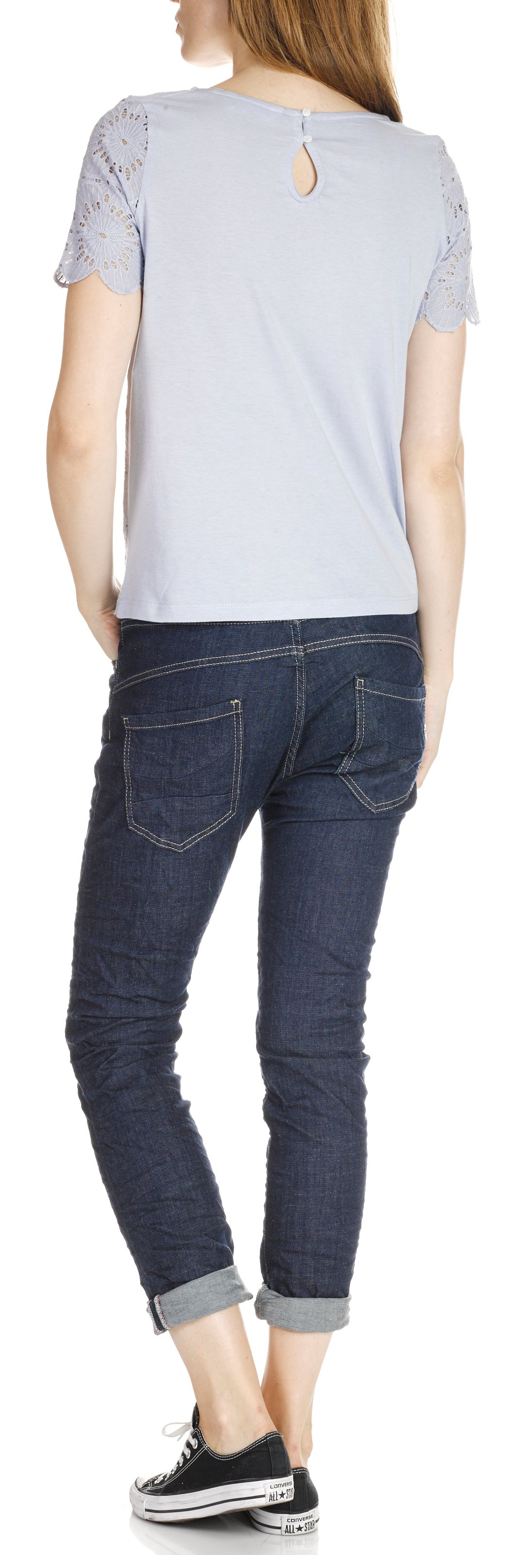 Buttoned boyfriend jeans PLEASE Blue