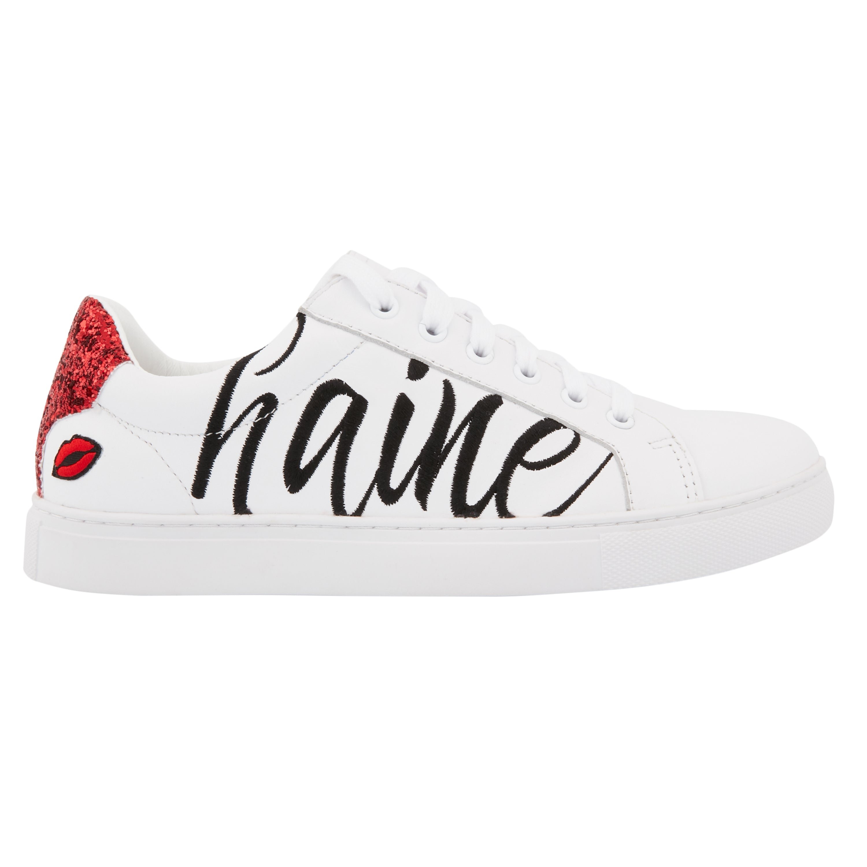 Leather sneakers BONS BAISERS PARIS White