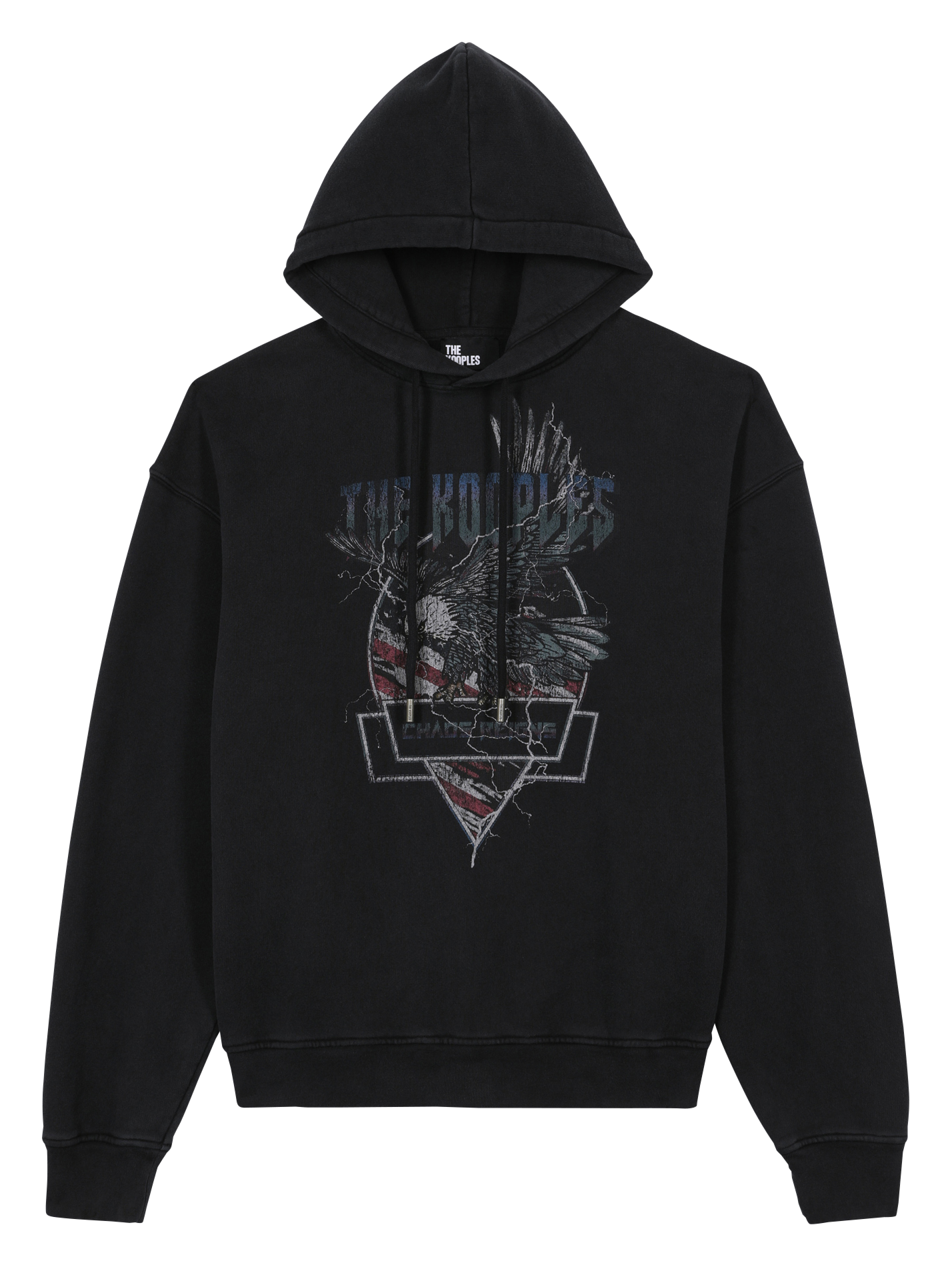 Sweater met capuchon en zeefdruk THE KOOPLES Zwart