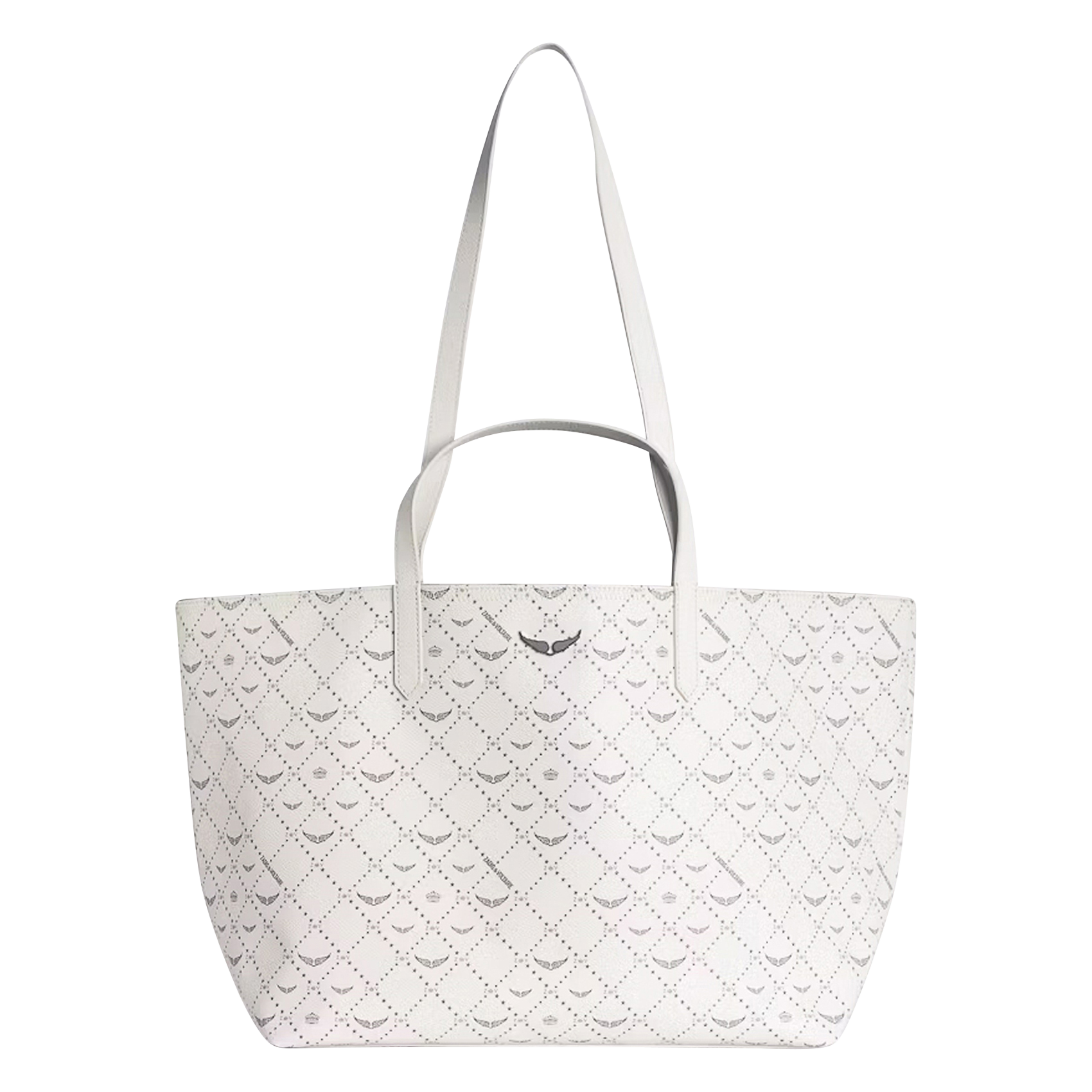 XL Monogram Shopper Bag ZADIG&VOLTAIRE White