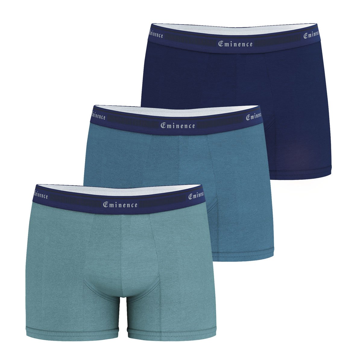 Pack of 3 men's boxers by Tailor Eminence EMINENCE Blue
