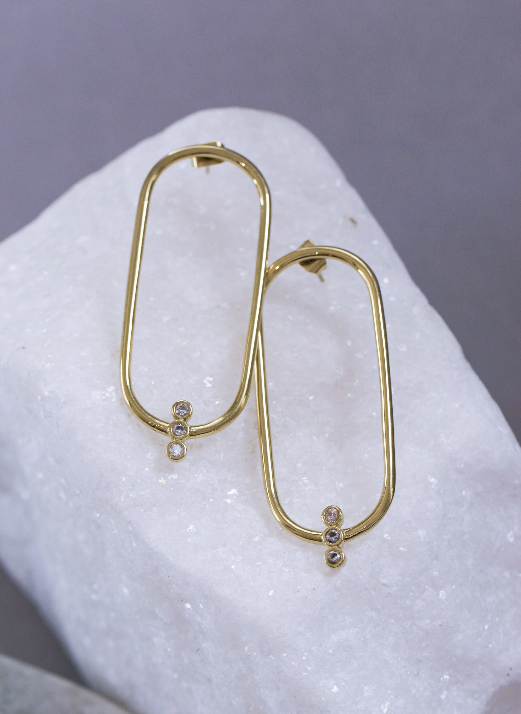 Dangling earrings Ilithyie AEC Paris White