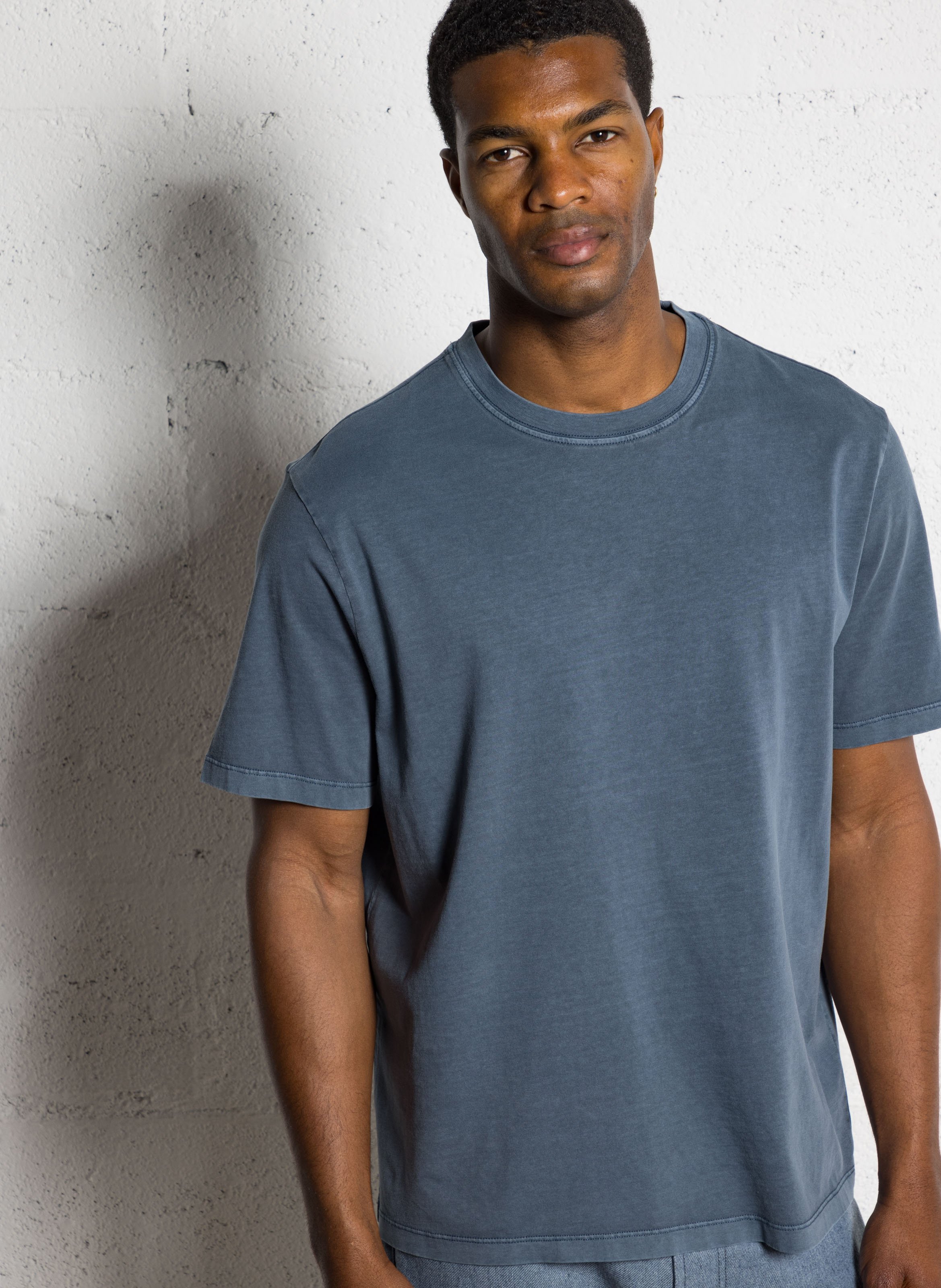 Round-neck short-sleeved T-shirt IKKS Blue