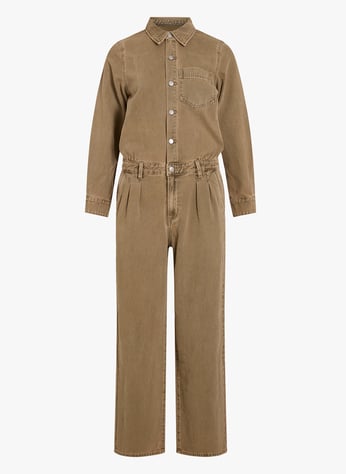 Bordeaux-Witte Jumpsuit met Vlekkenprint Bordeaux-Witte Jumpsuit met Vlekkenprint