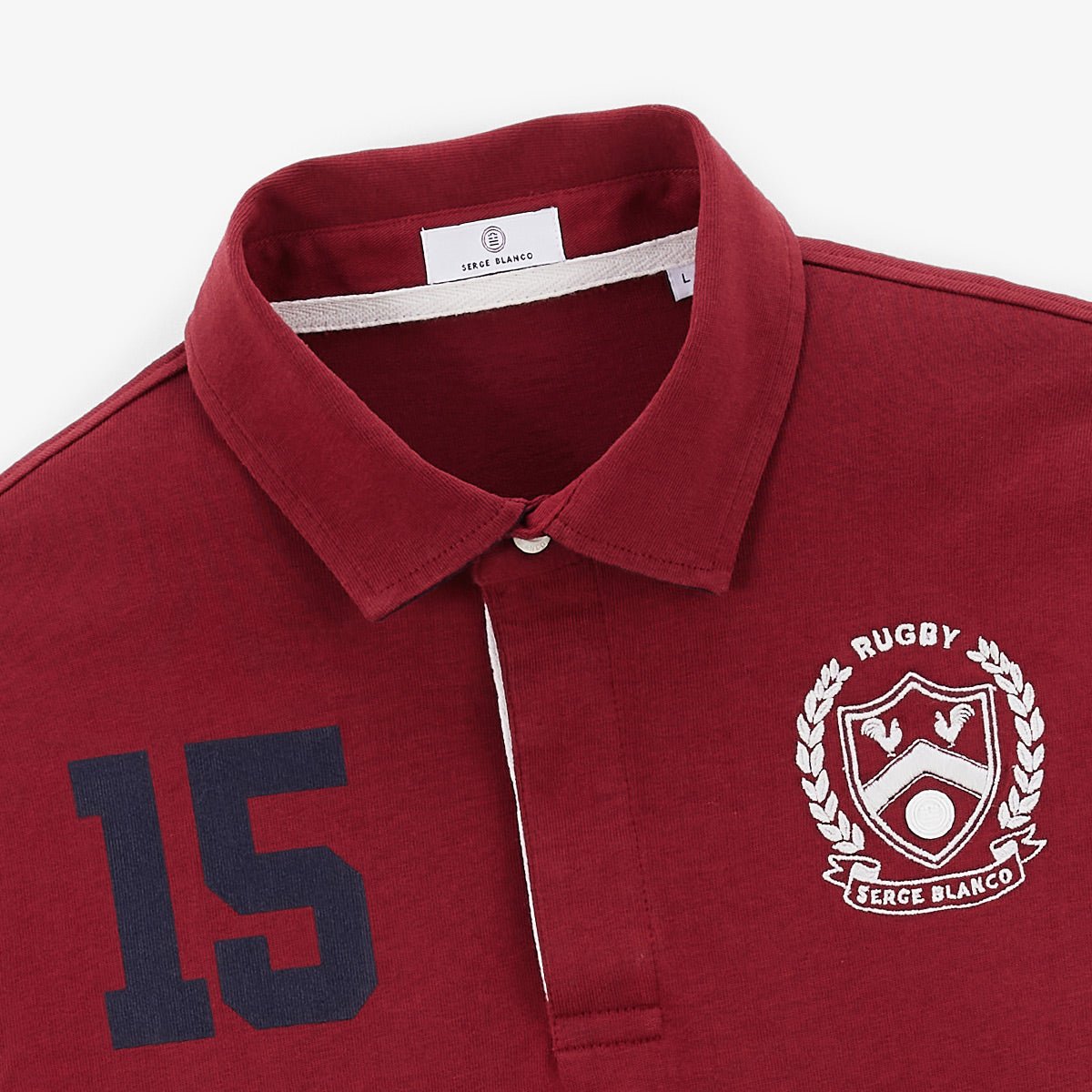 Long-sleeved rugby polo SERGE BLANCO Red