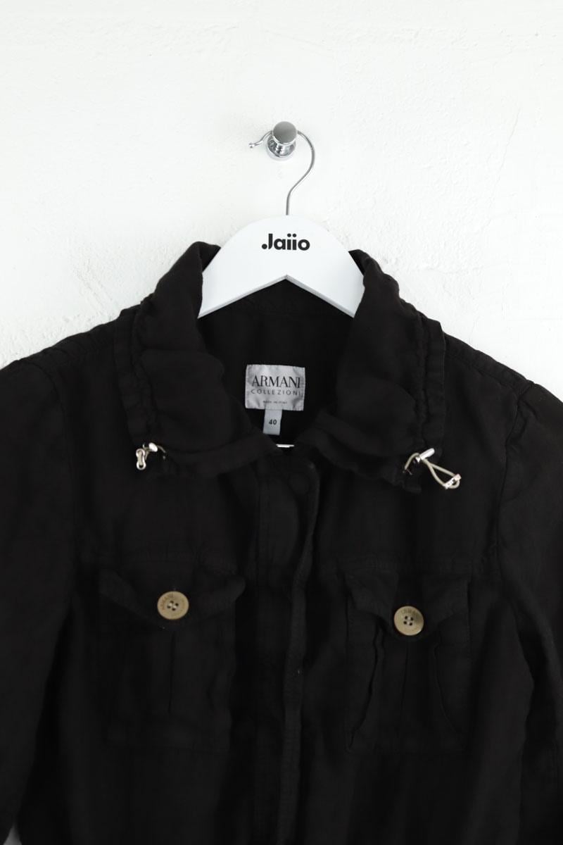 Cotton blouse ARMANI - SECONDE MAIN Black