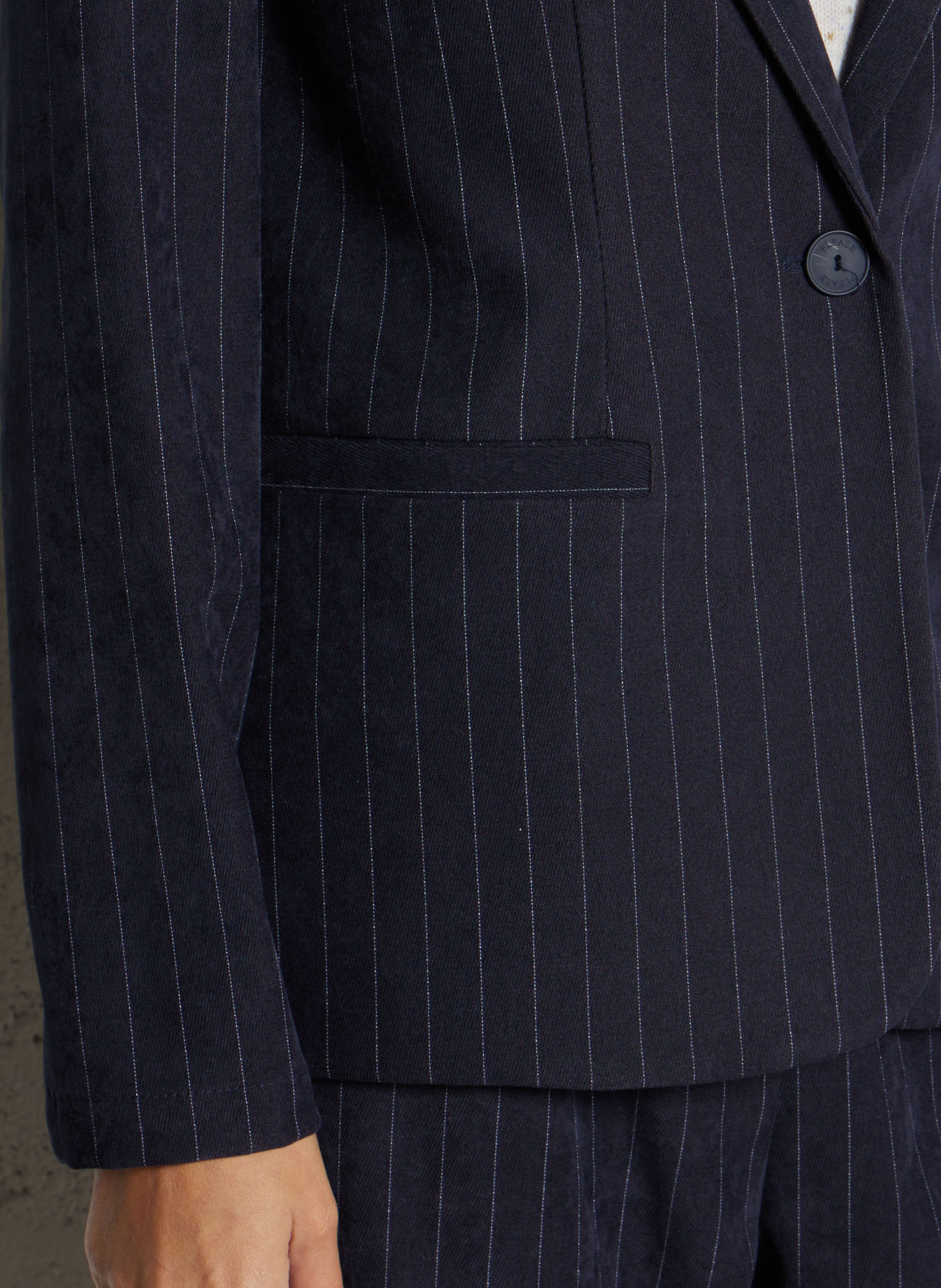 Veste de tailleur à rayures PLEASE Bleu