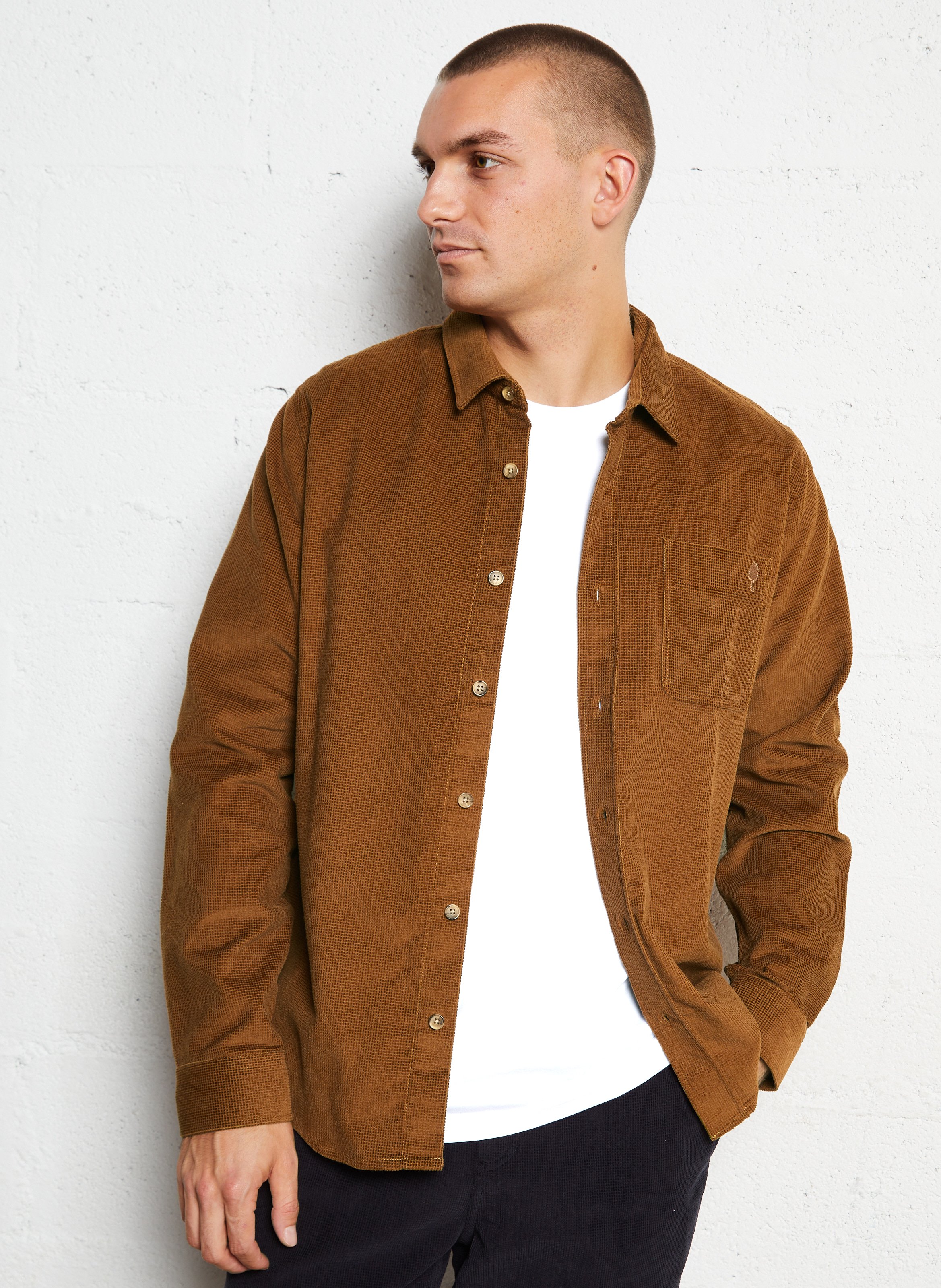 Surchemise col classique en coton FAGUO