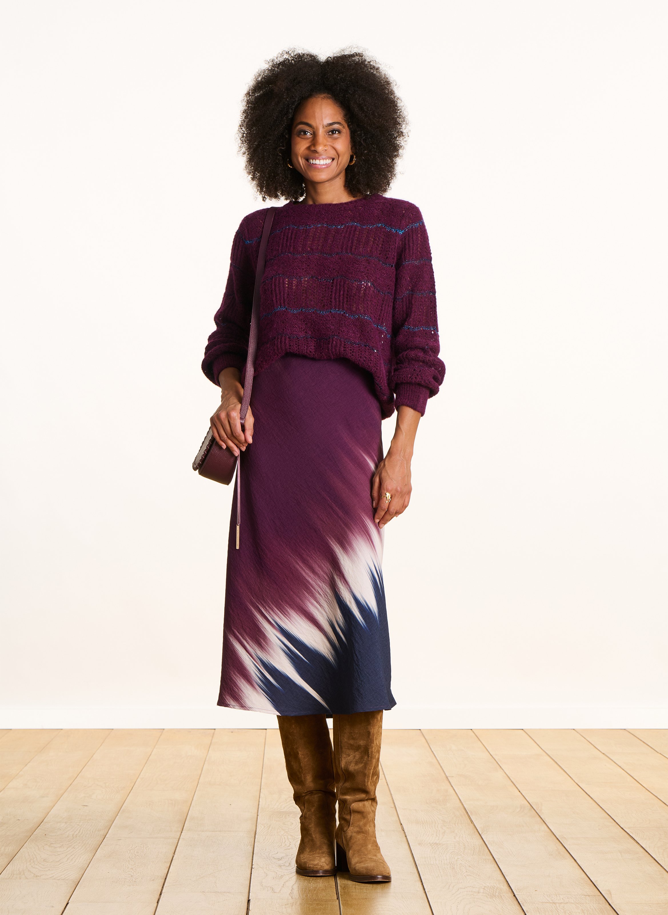 Halflange jurk met print LA FEE MARABOUTEE Veelkleurig