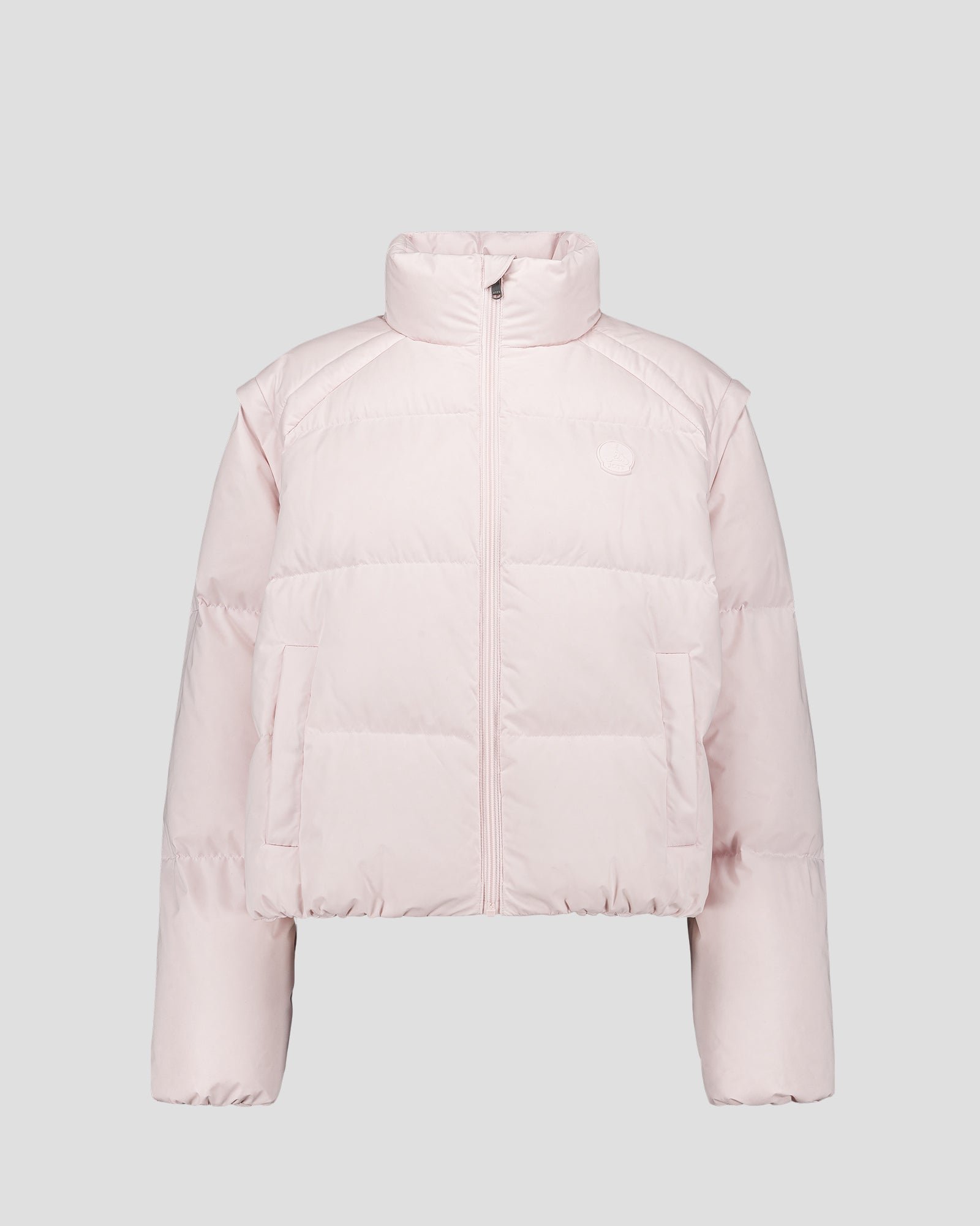Puffer jacket for extreme cold by Paule. JOTT Pink