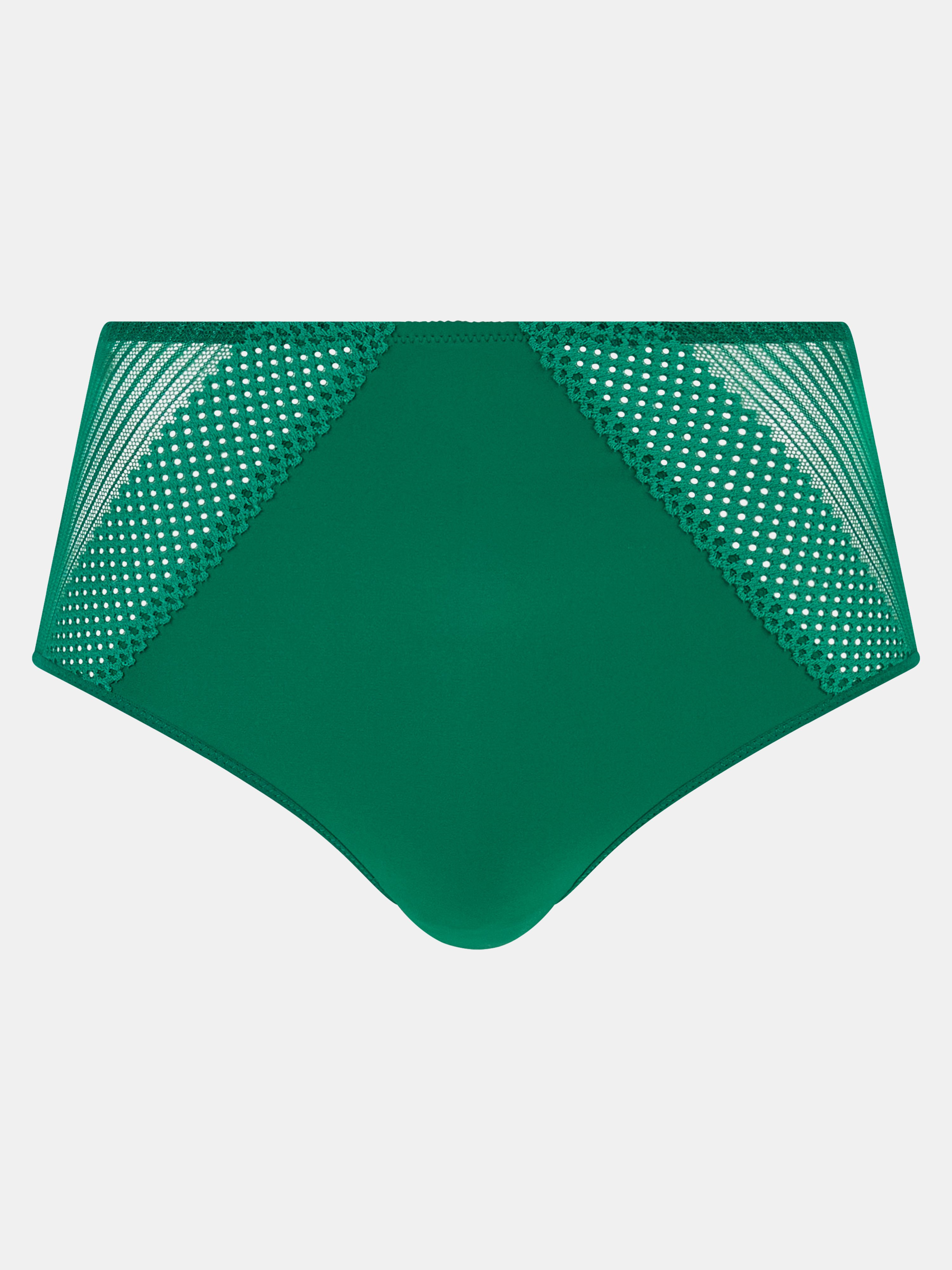 High-waisted lace panties CHANTELLE PULP Green