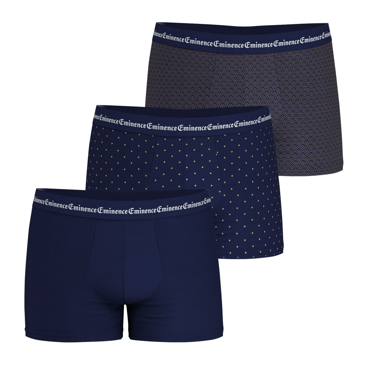 Boxer shorts, pack of 3, business EMINENCE Blue