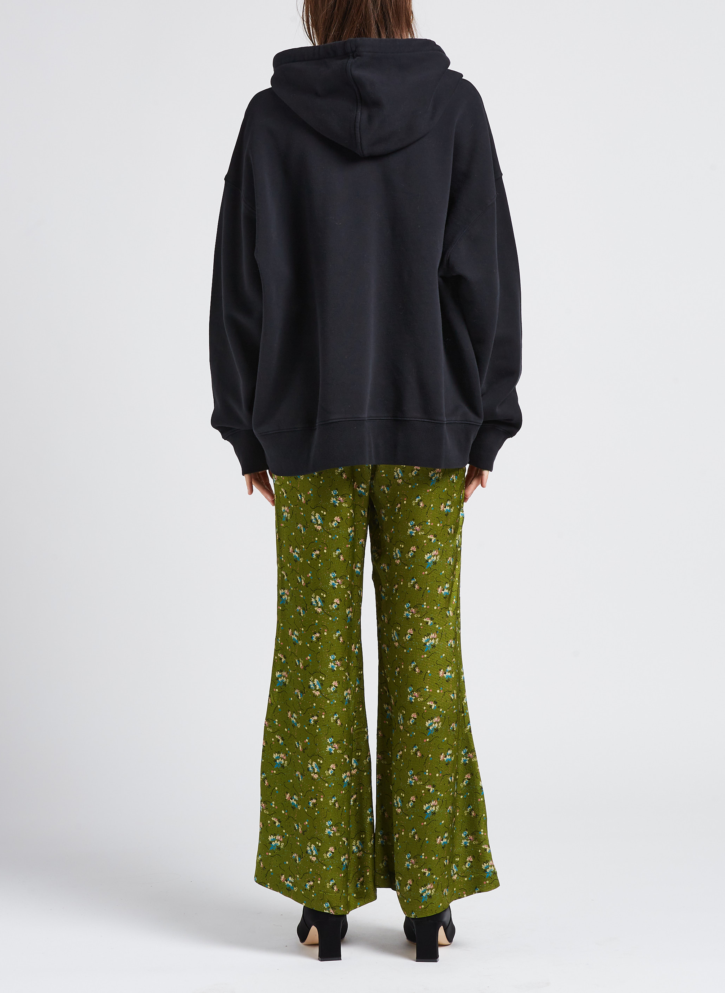 Floral print wide-leg pants MES DEMOISELLES Green