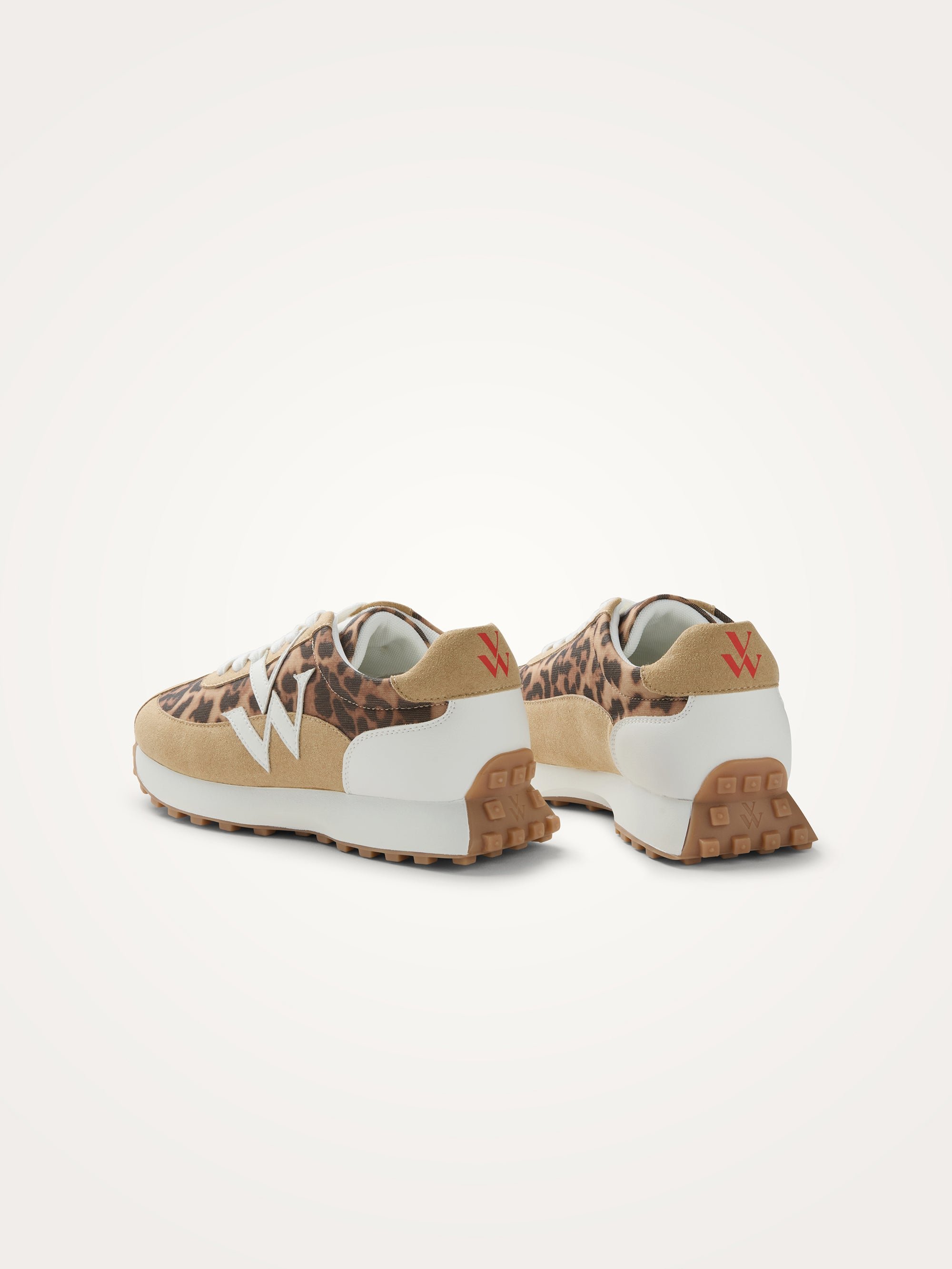 Sneakers with monogram on running sole VANESSA WU Beige