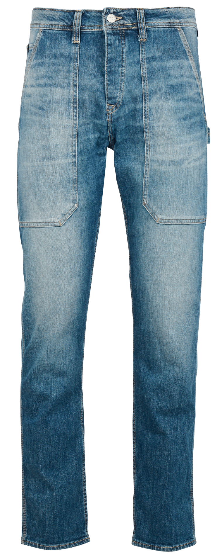 Jean droit en coton mélangé LE TEMPS DES CERISES Bleu