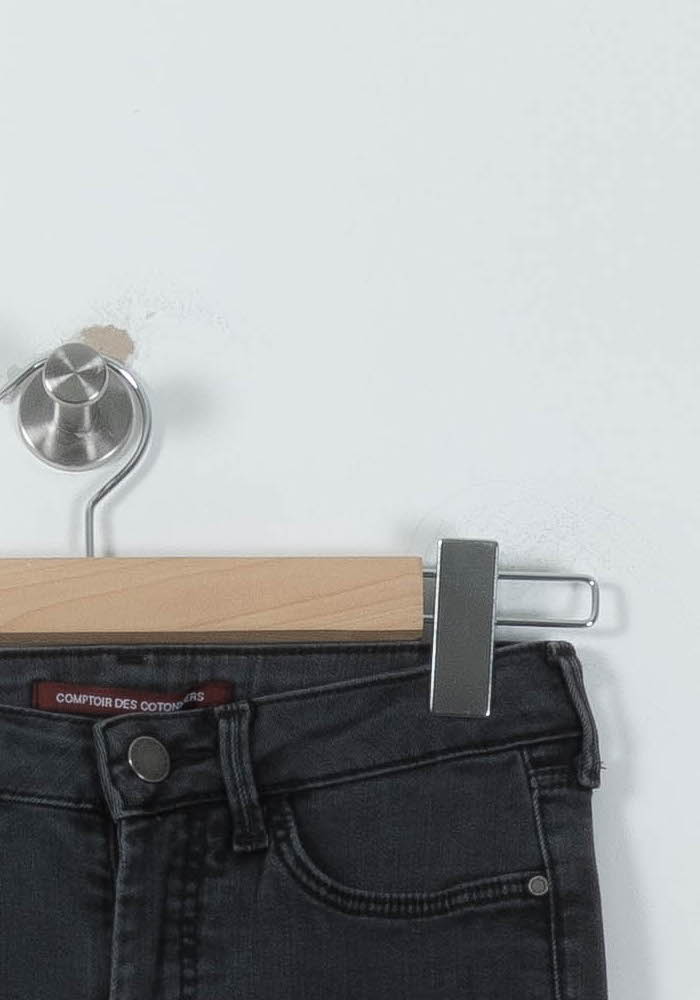 Cropped slim jeans with studs COMPTOIR DES COTONNIERS - Seconde main Grey