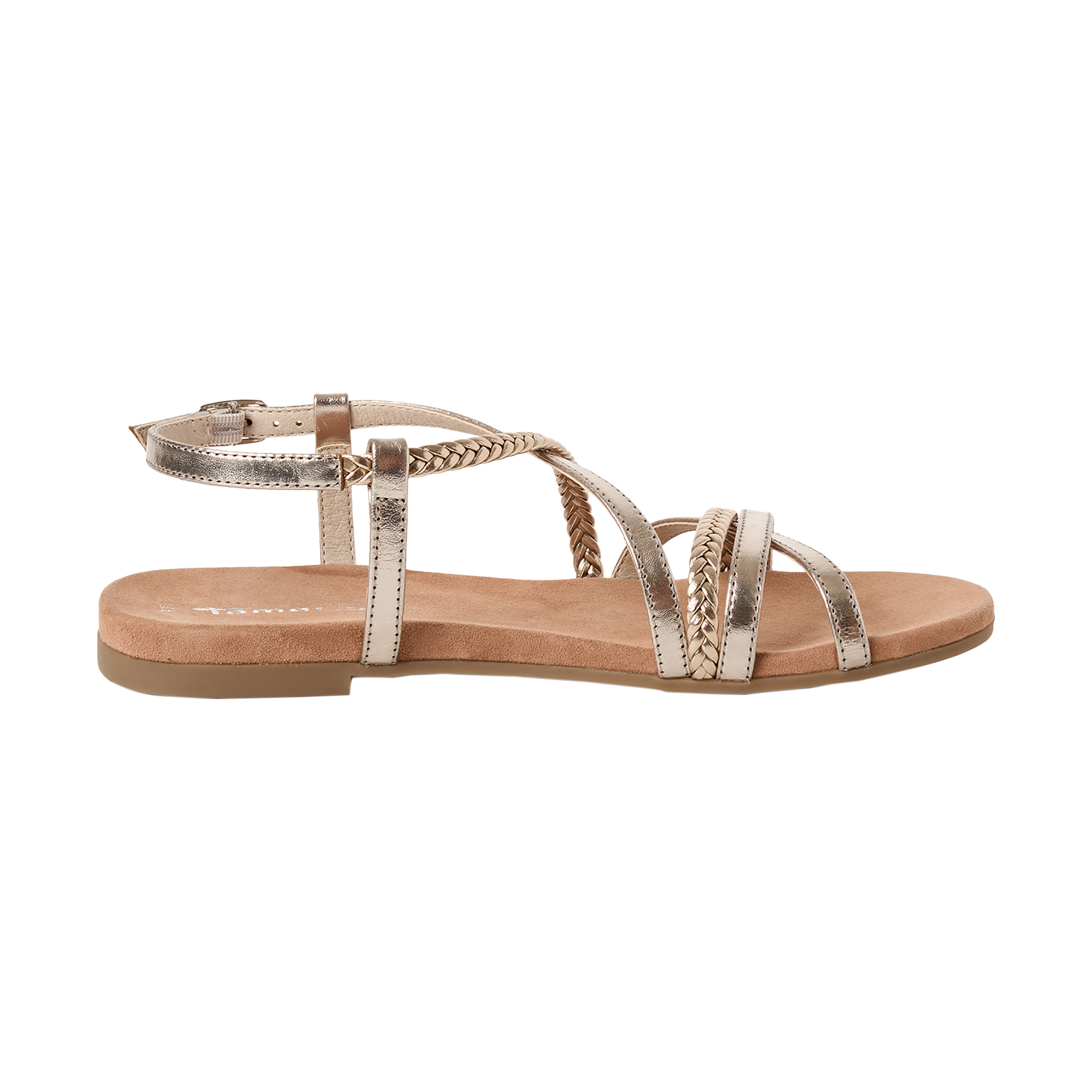 Flat leather sandals TAMARIS