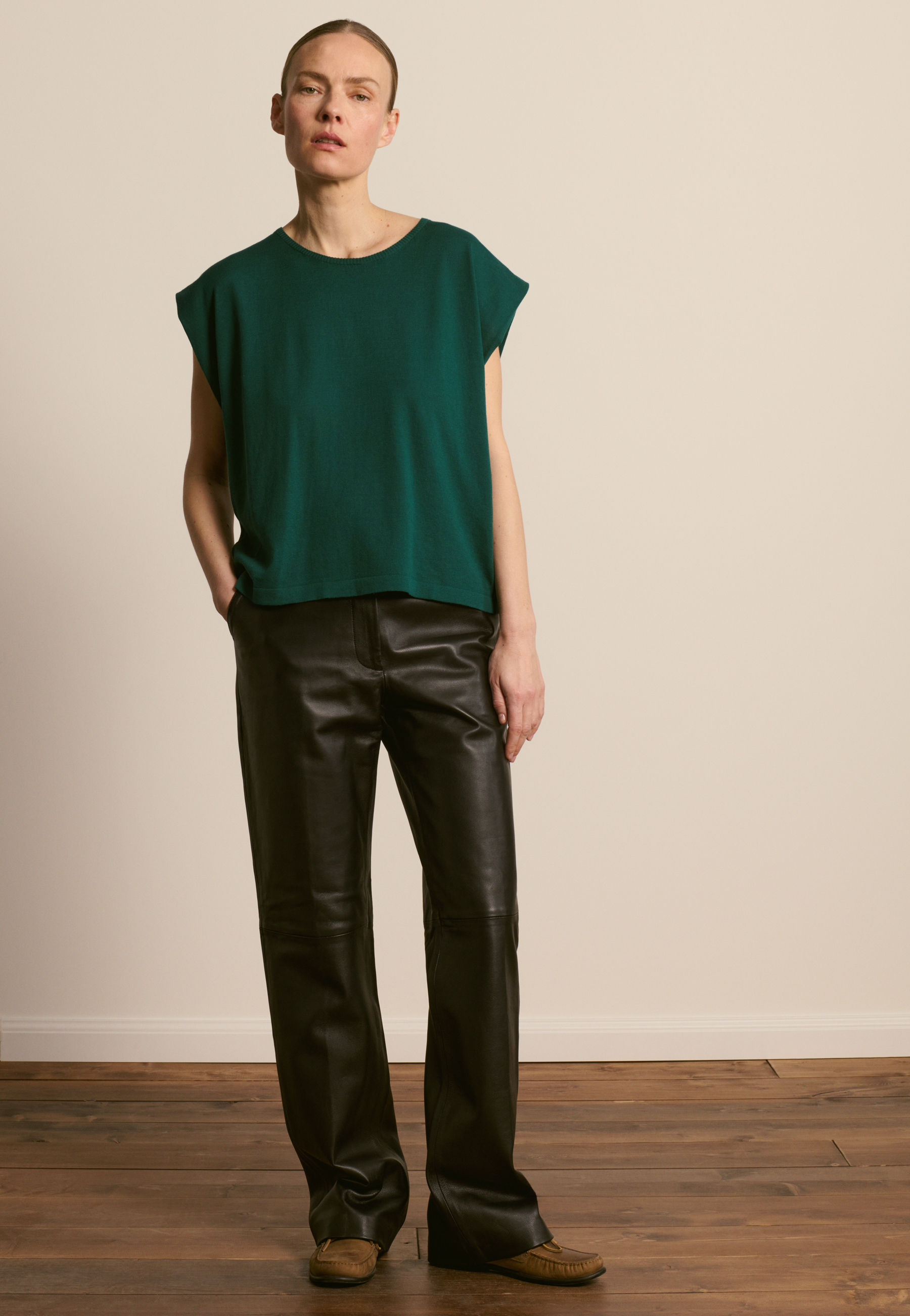 T-shirt en coton biologique MAISON MONTAGUT Vert