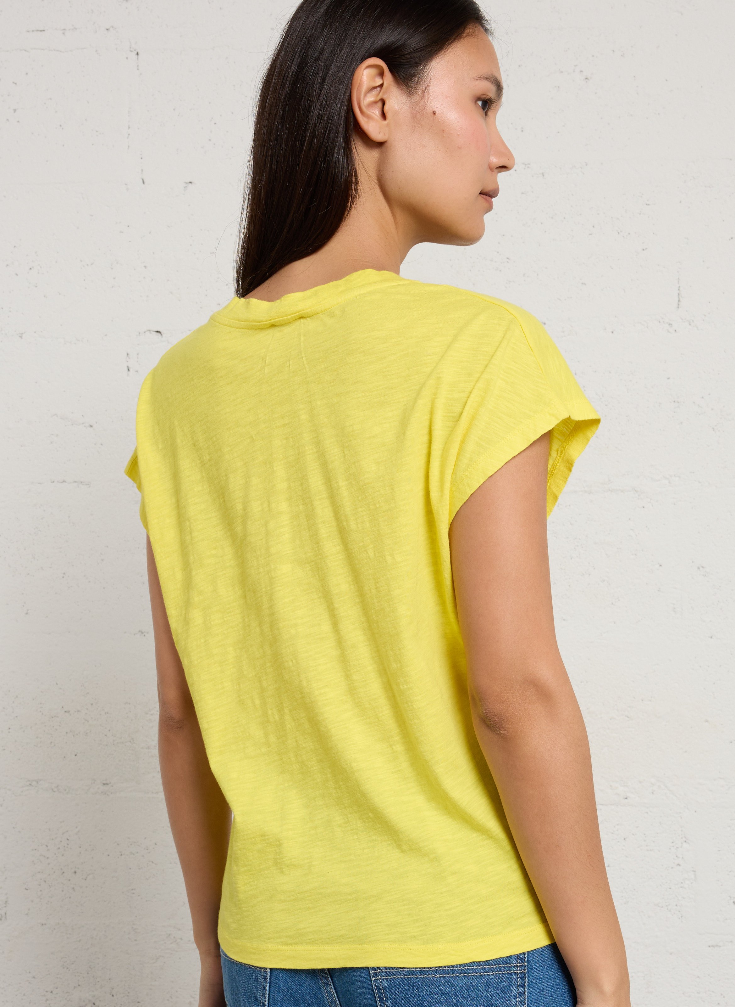 Basic cotton T-shirt BENSIMON Yellow