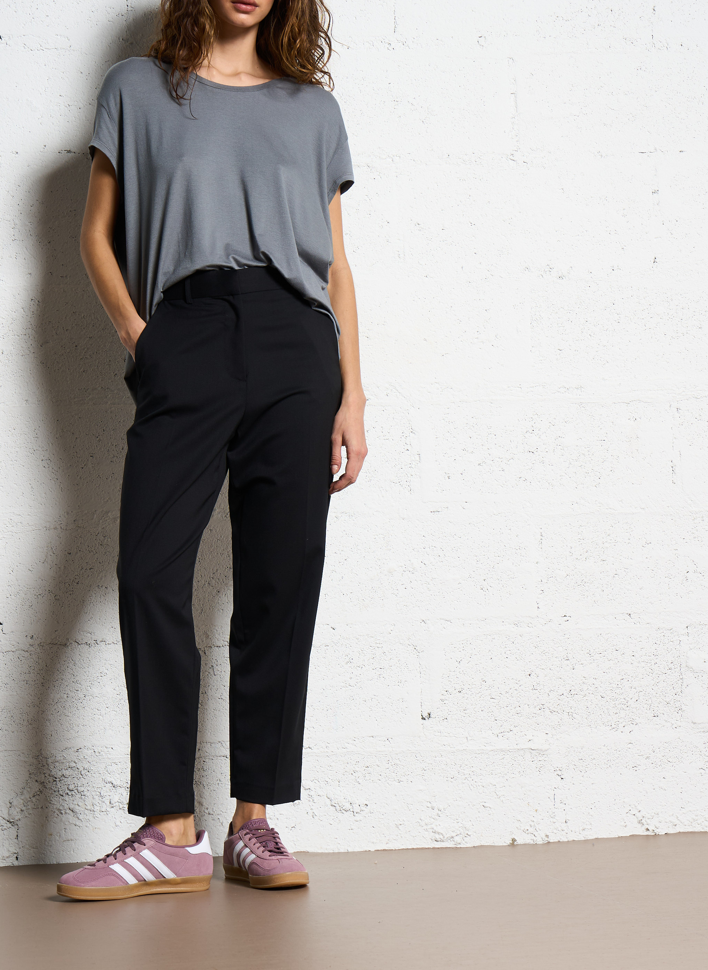 Rundhals-T-Shirt MARGAUX LONNBERG Grau