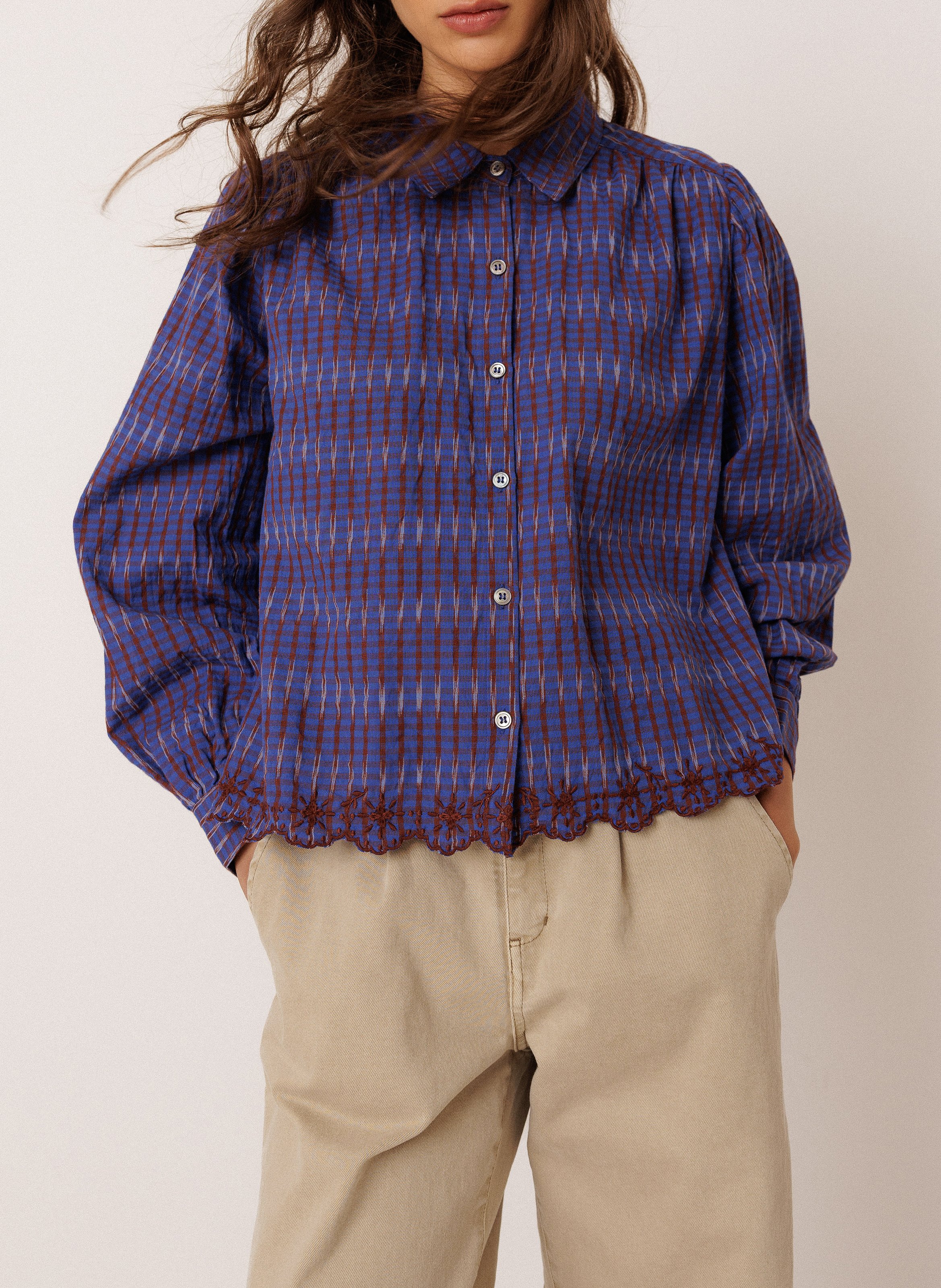 Chemise col classique en coton INDI & COLD