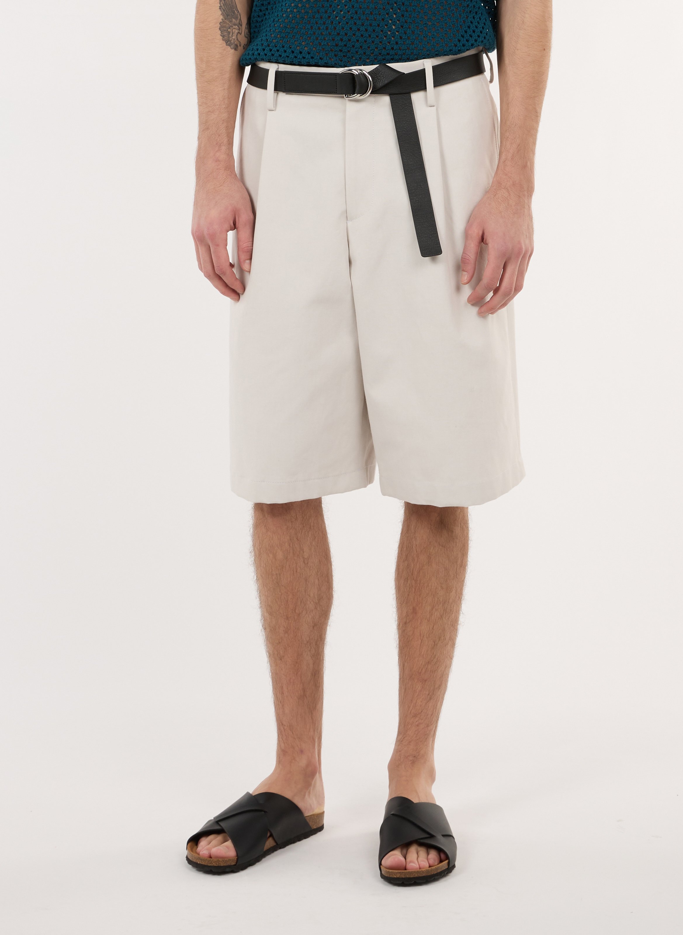 Baumwoll-Bermudas SAISON 1865 Beige