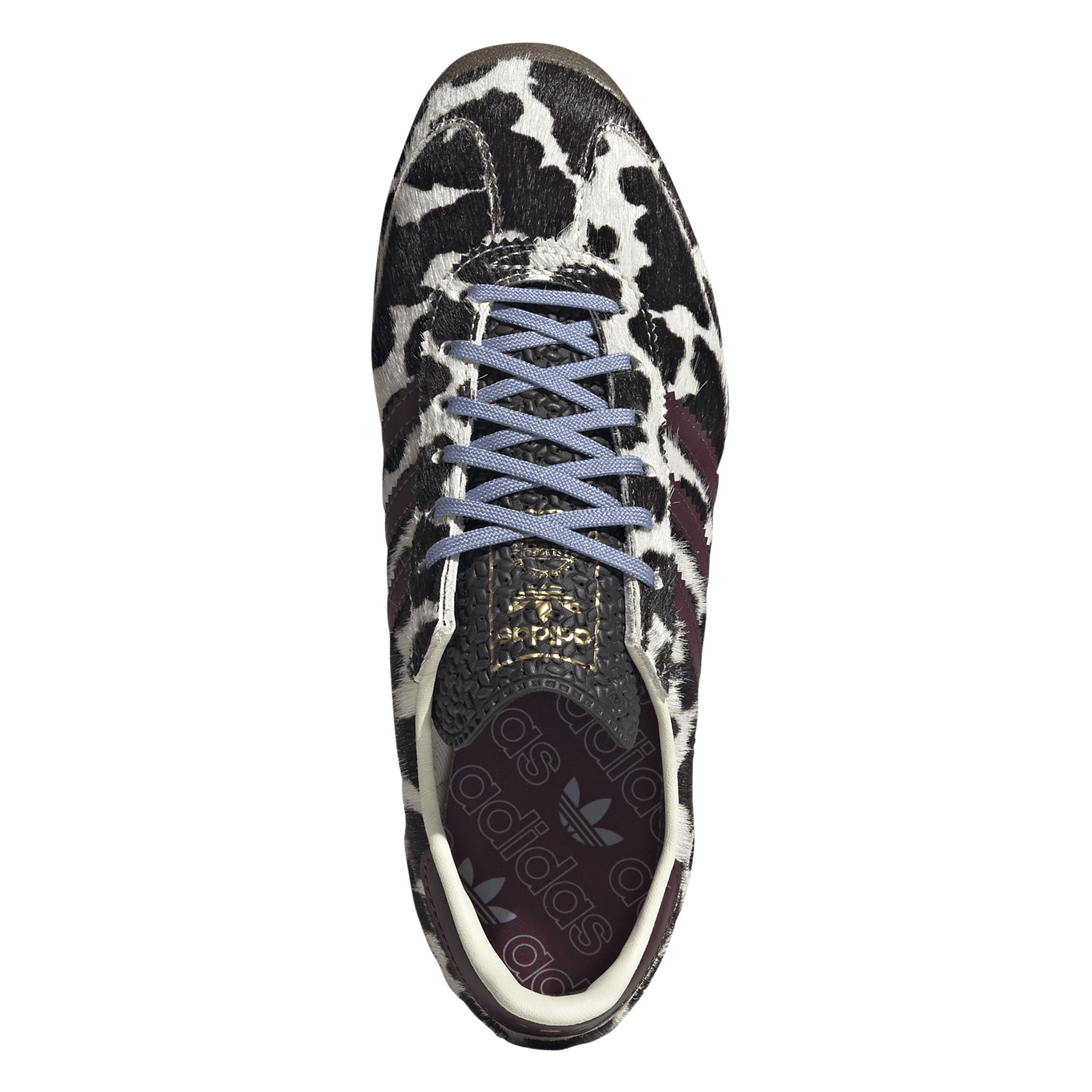 Low-top sneakers in printed pony-effect calf hair ADIDAS White