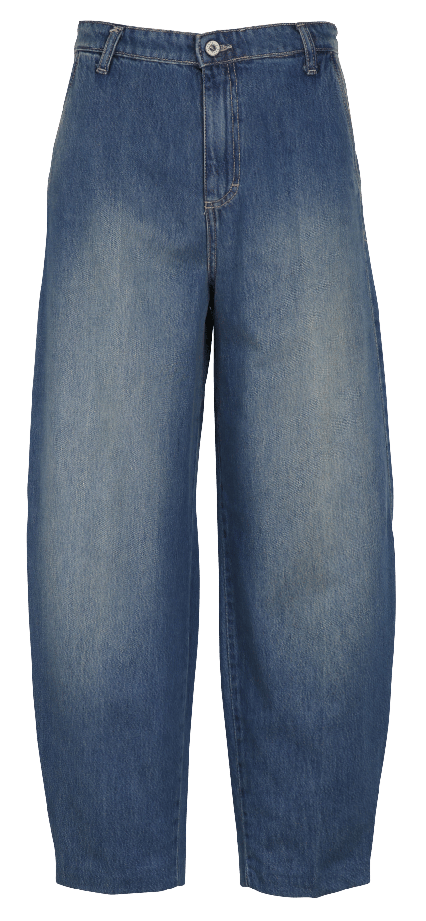 Weite Jeans aus Baumwoll-Mix PLEASE Blau