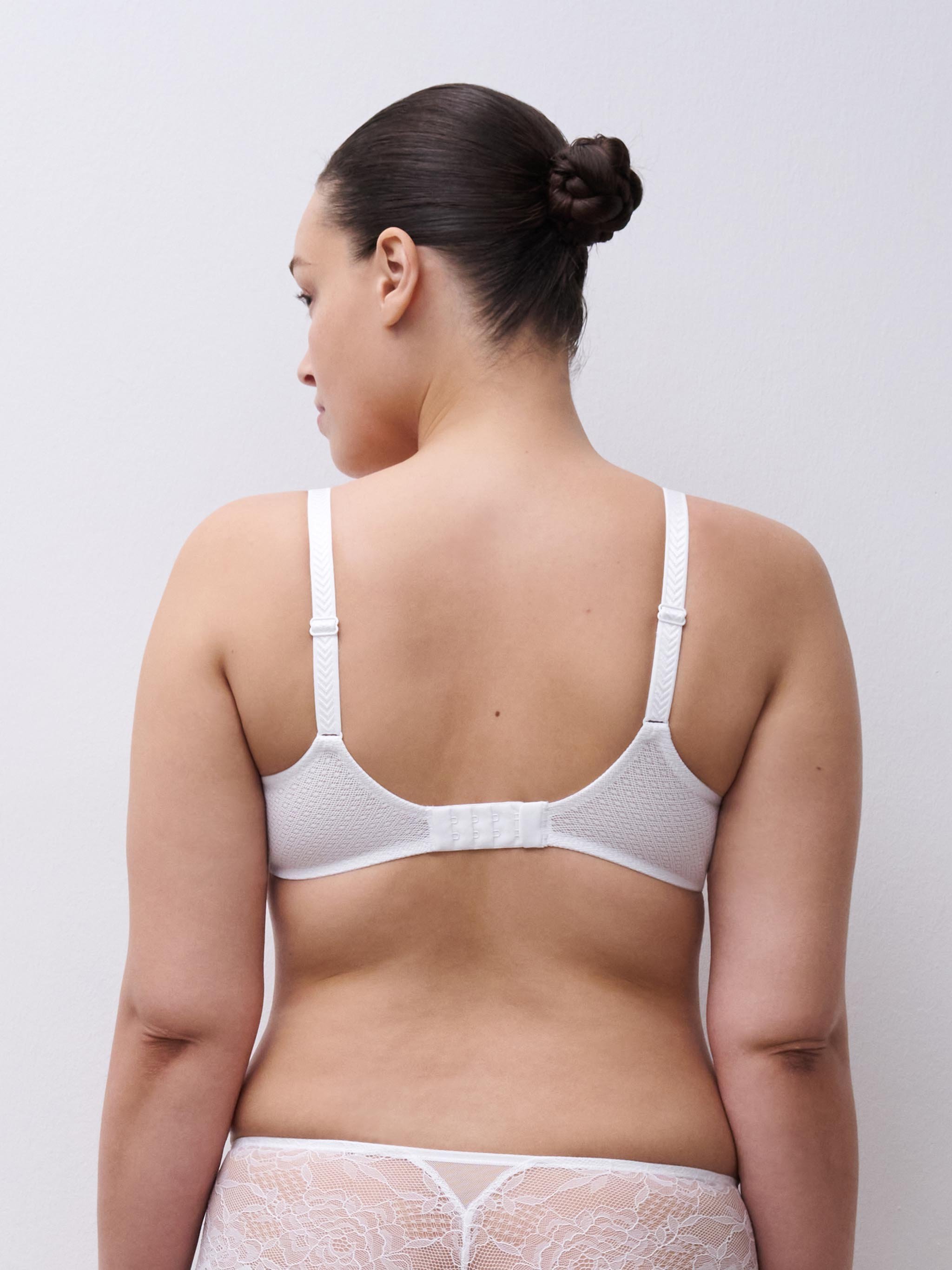 Lace demi-cup bra | White CHANTELLE Women