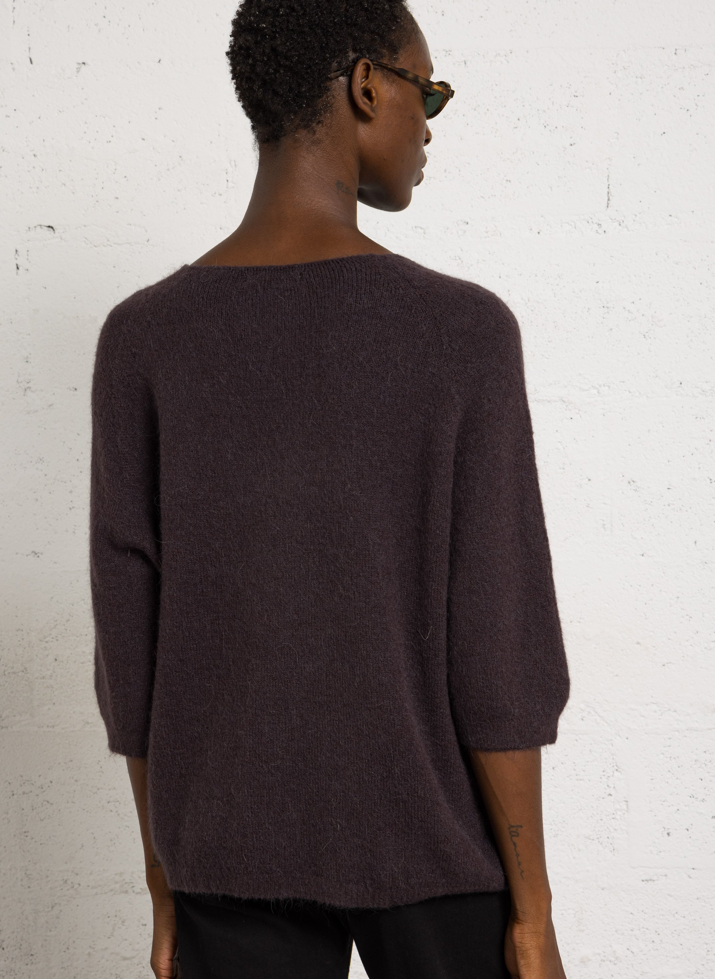 Oversize-Pullover mit V-Ausschnitt PLEASE Braun