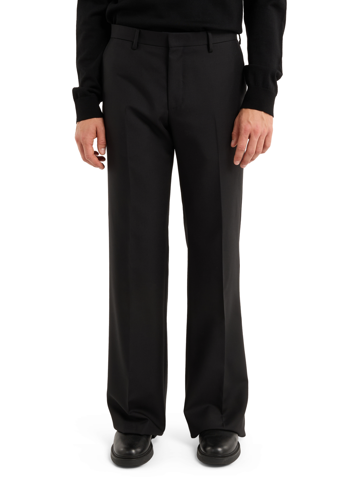 Pleated wool pants SAISON 1865 Black